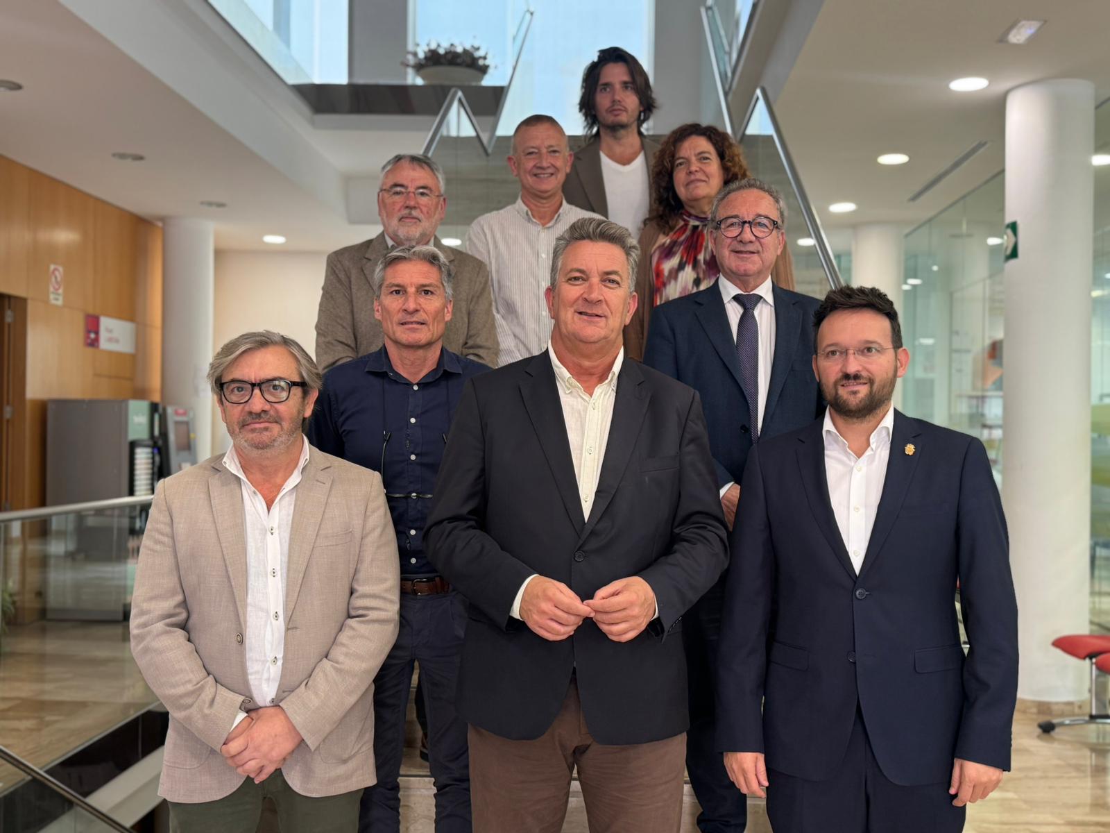 Reunión de seguimiento de las obras de la CV60