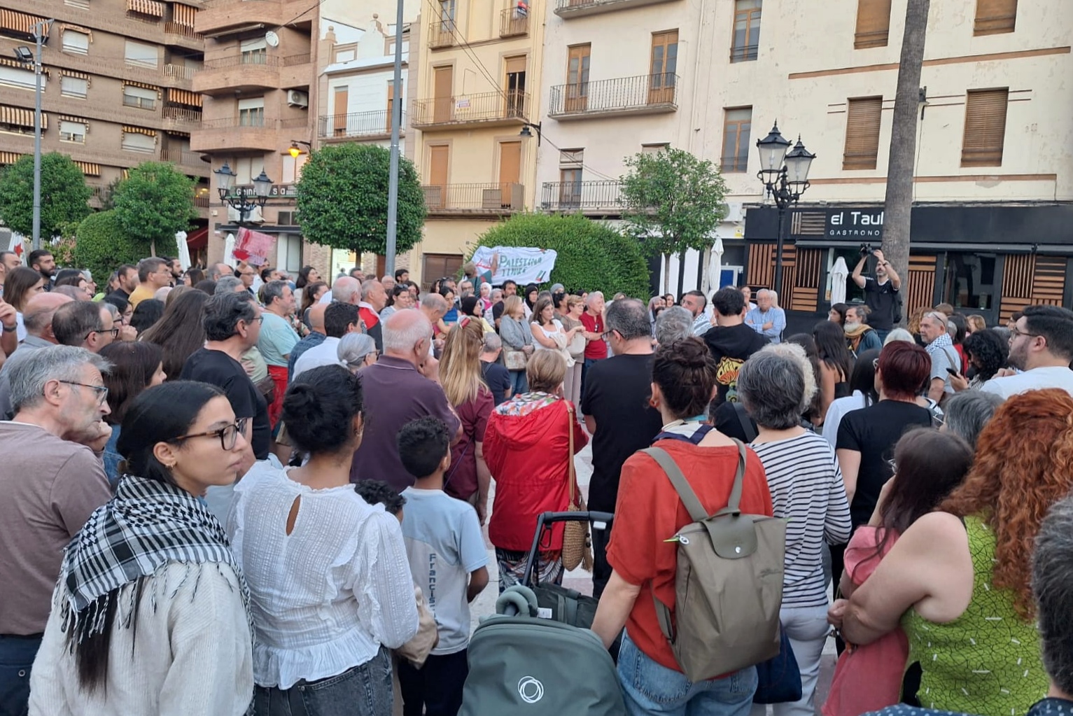 Concentració pro Paalestina a Ontinyent