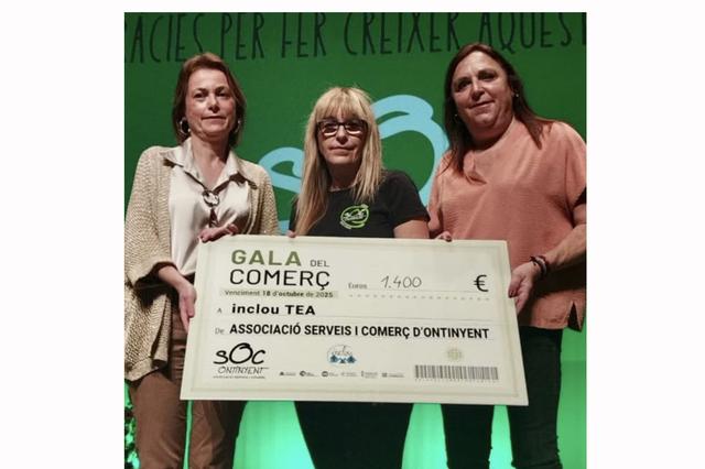 La V Gala del Comerç recauda 1.400 euros per a Inclou-TEA