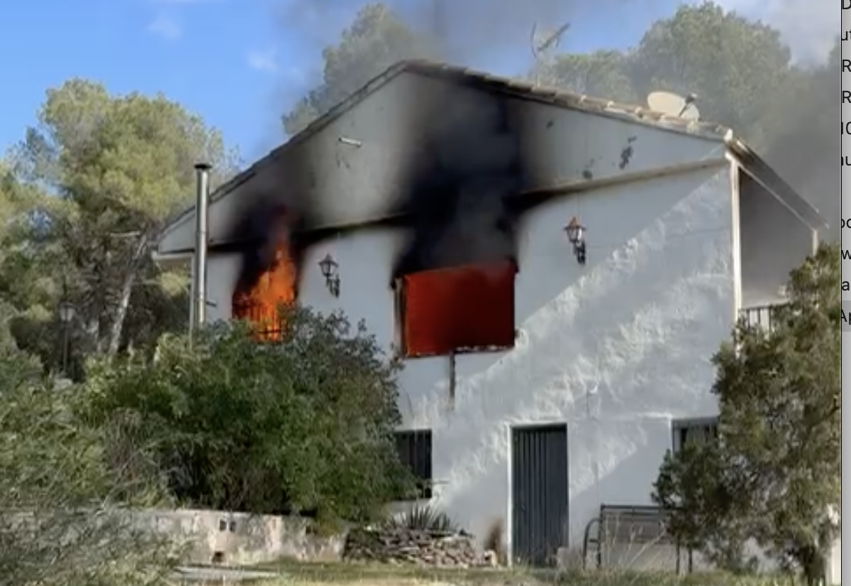 Així s'ha cremat la casa