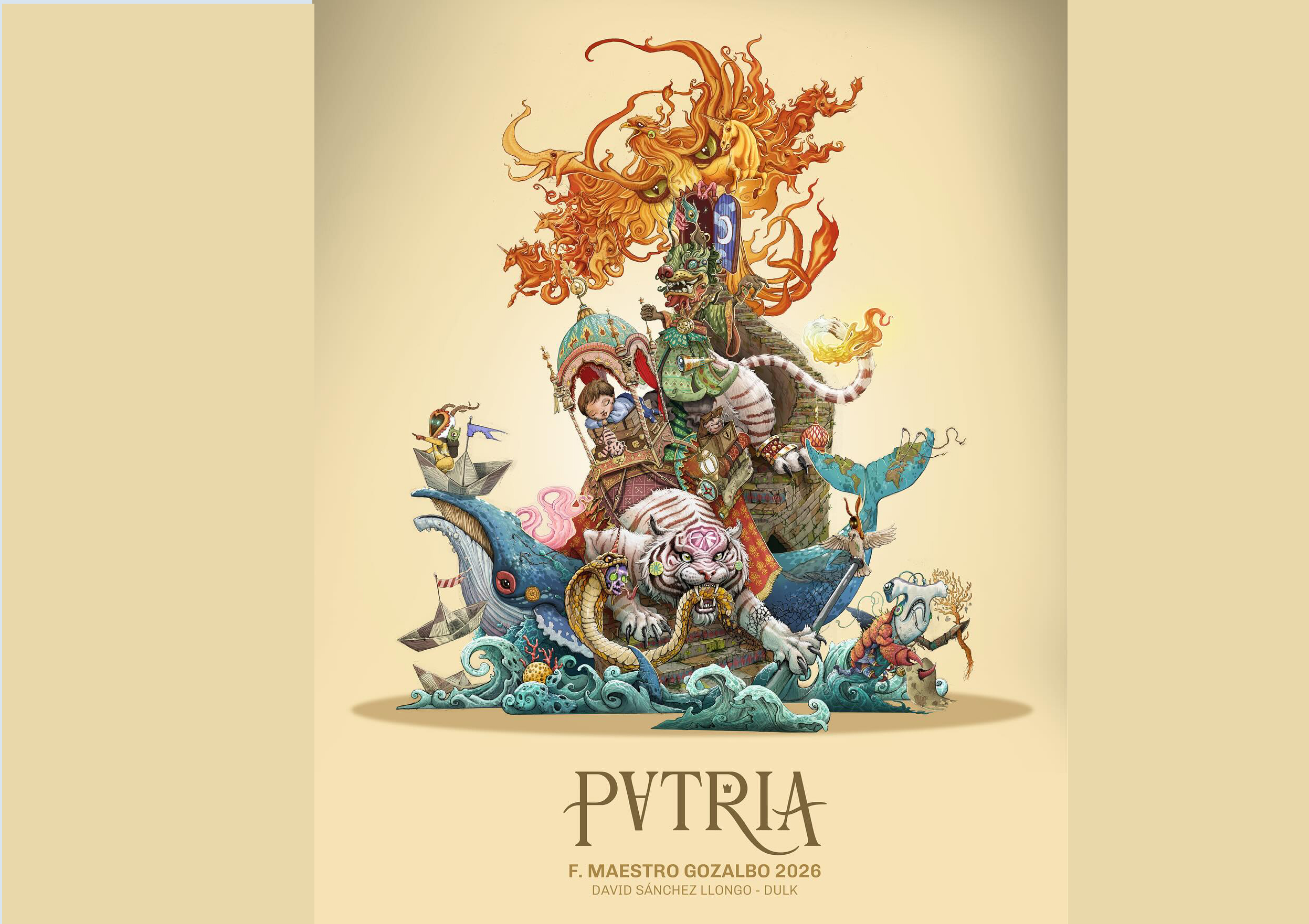 Així serà la falla "Patria"