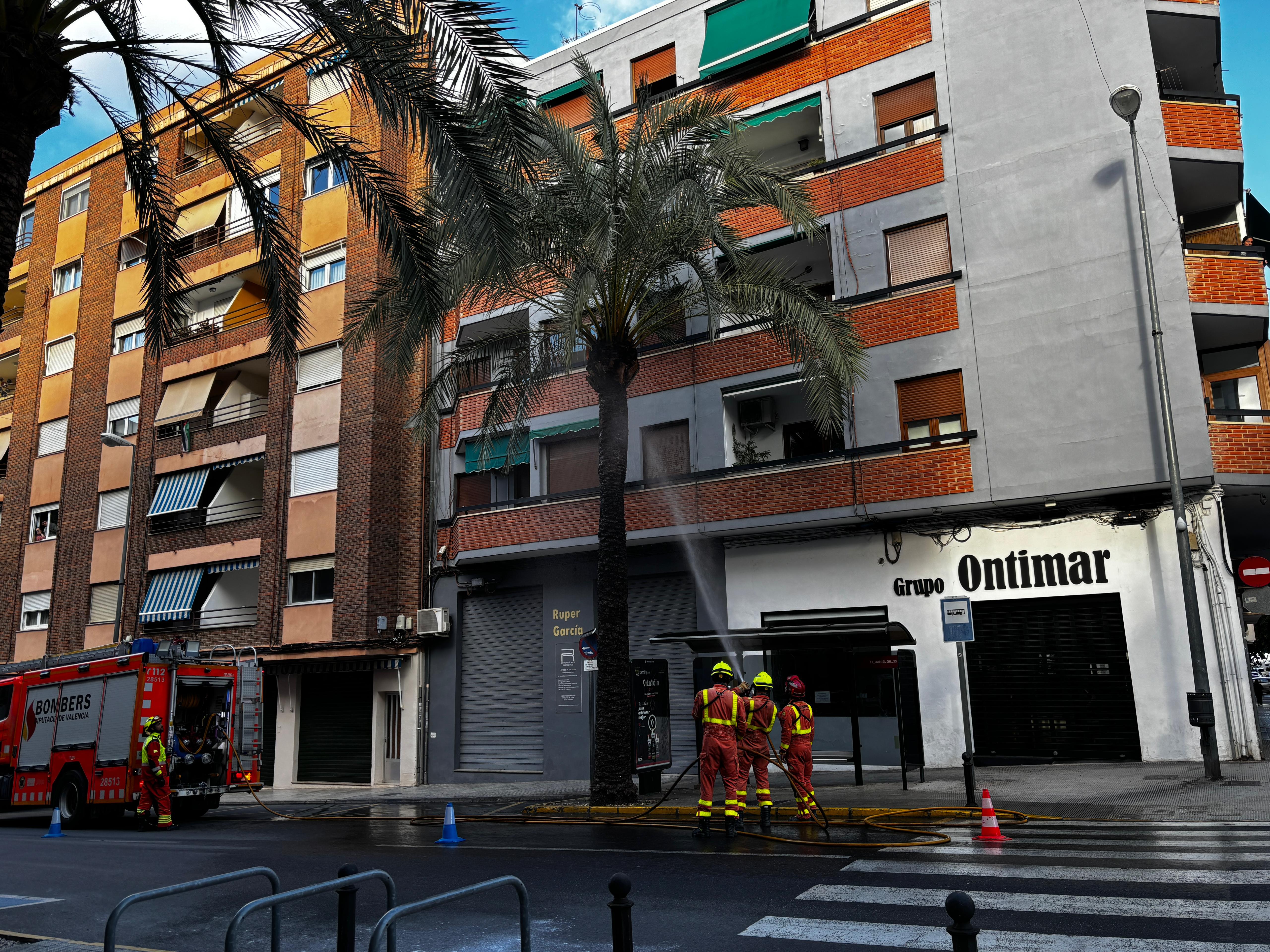 Los bomberos de Ontinyent, en acción