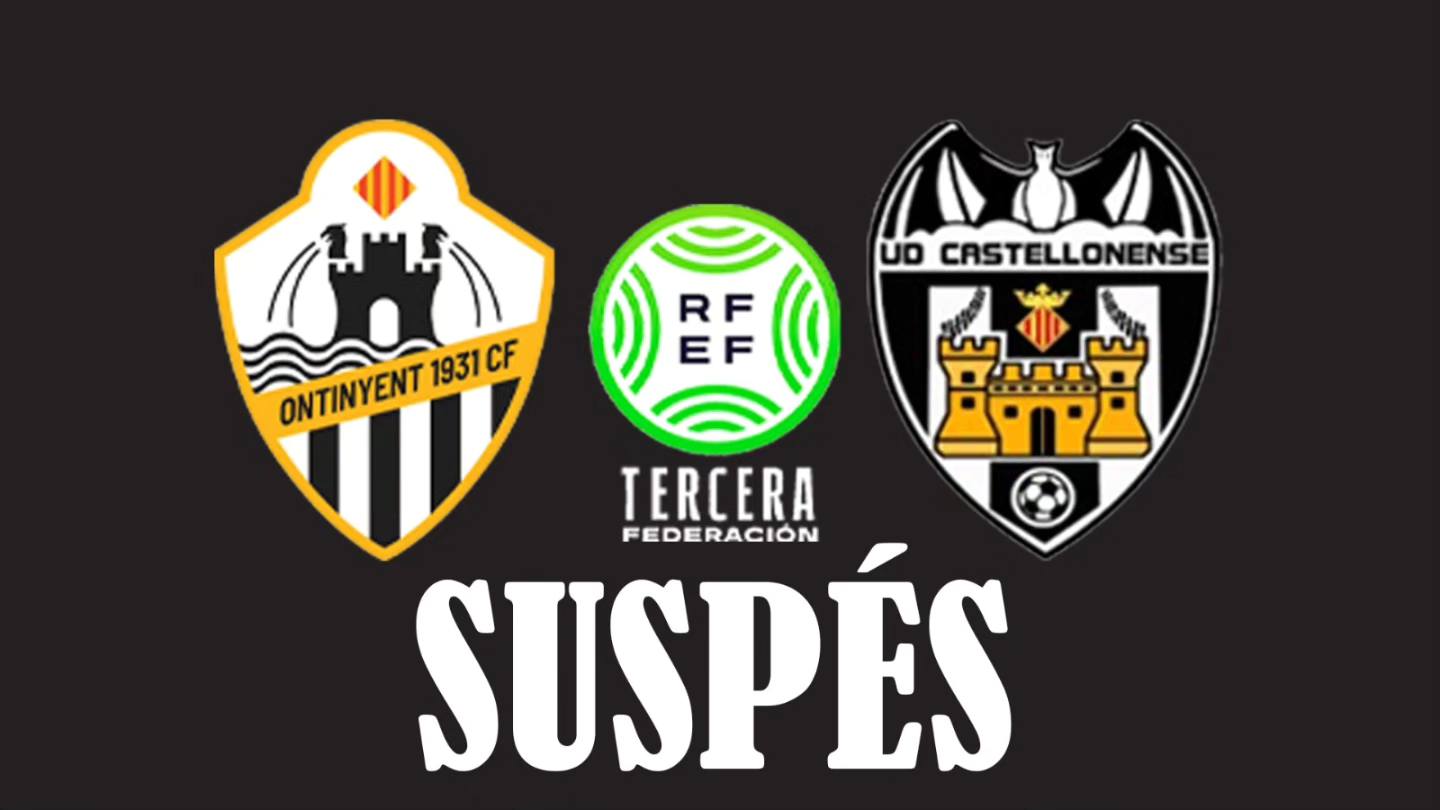 Anuncio de la suspensión del partido