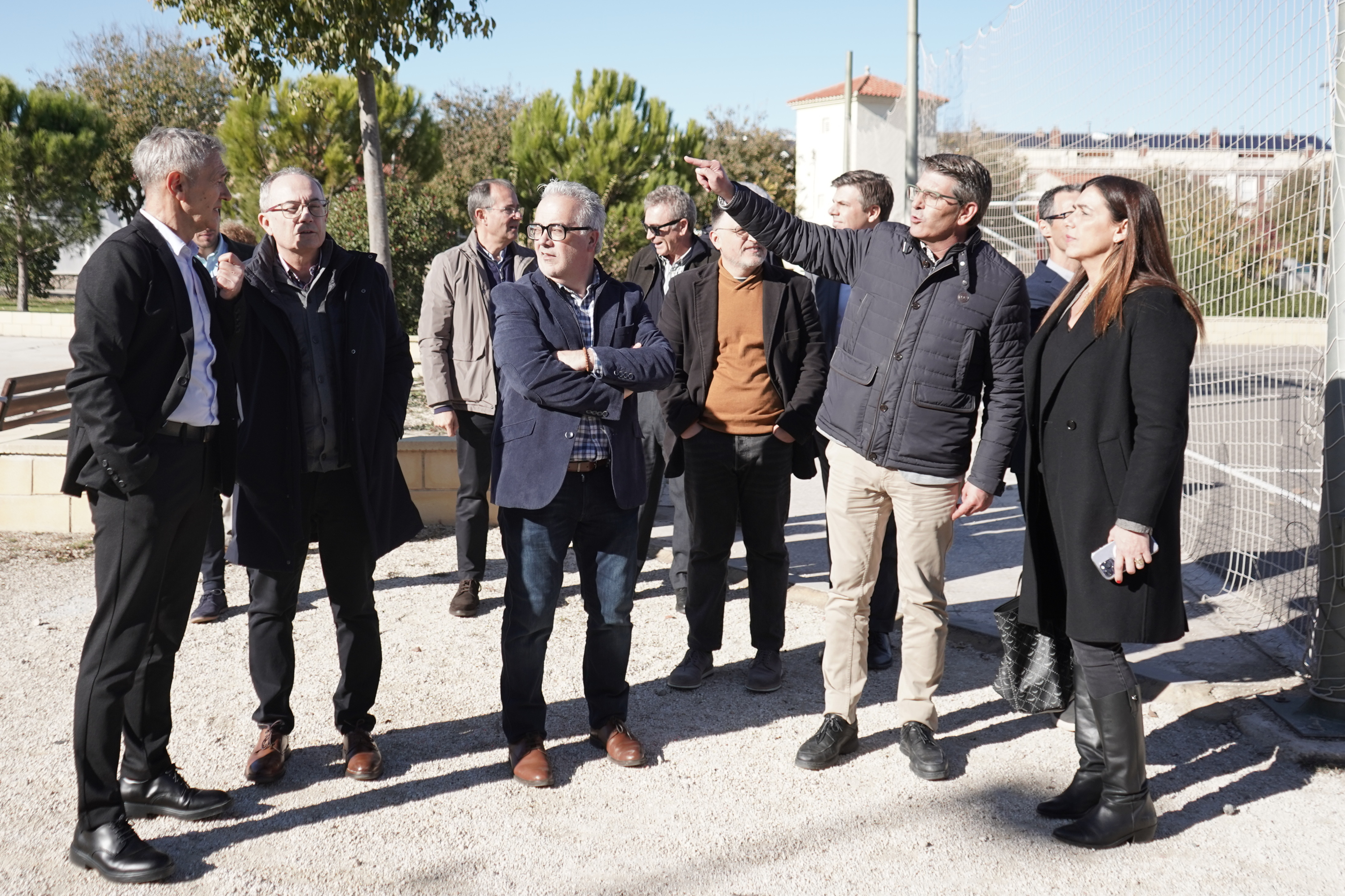 Visita a los terrenos de la Facultad de Veterinaria