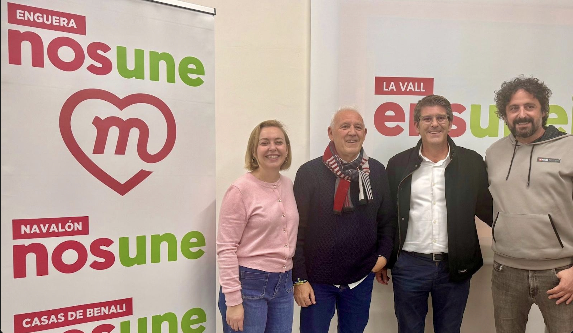 Natalia Enguix i Jorge Rodríguez amb José Maria Simón i Tomás Granero