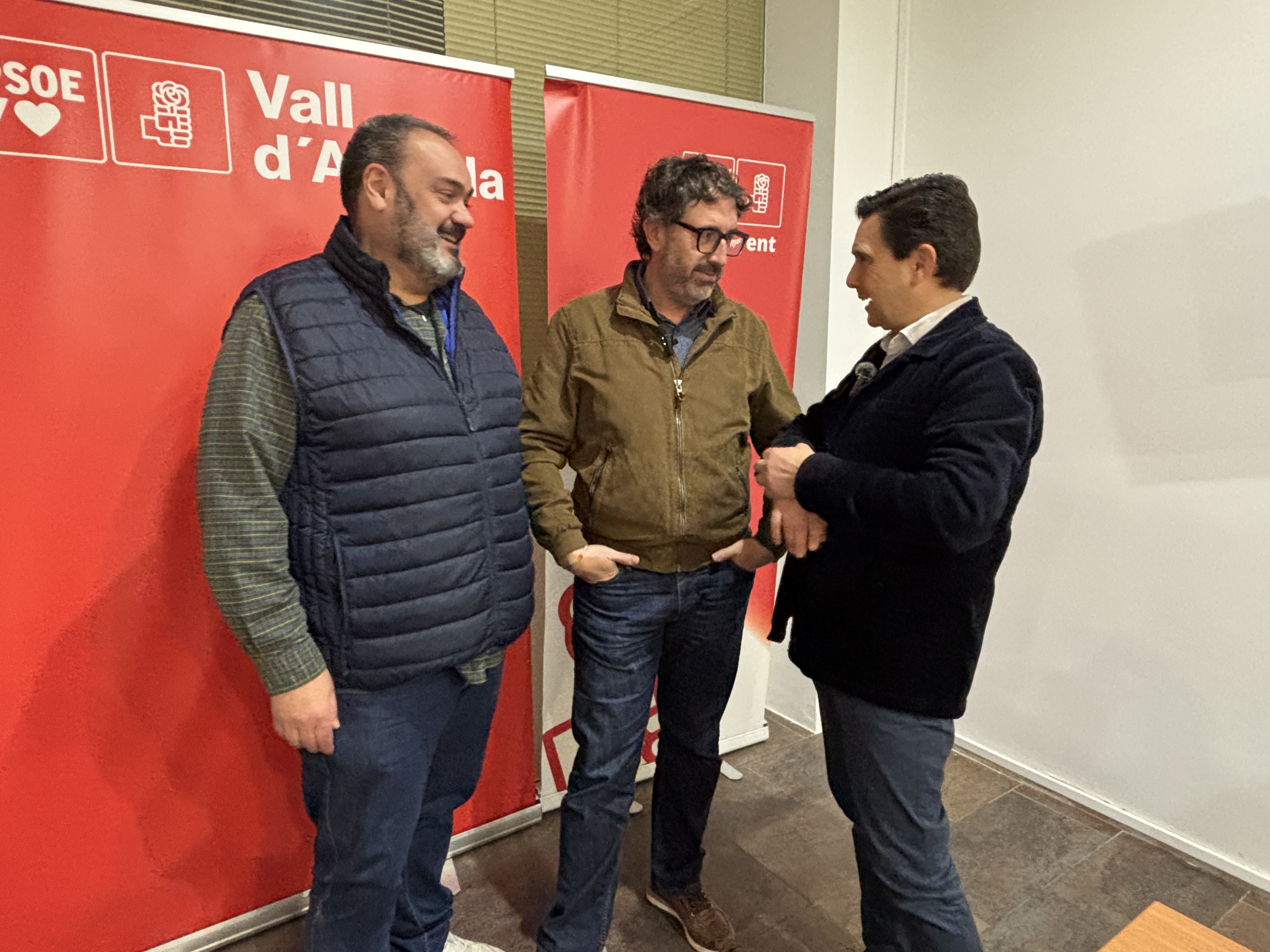 Kike Montesinos, Vicent Mascarell y José A. Martínez