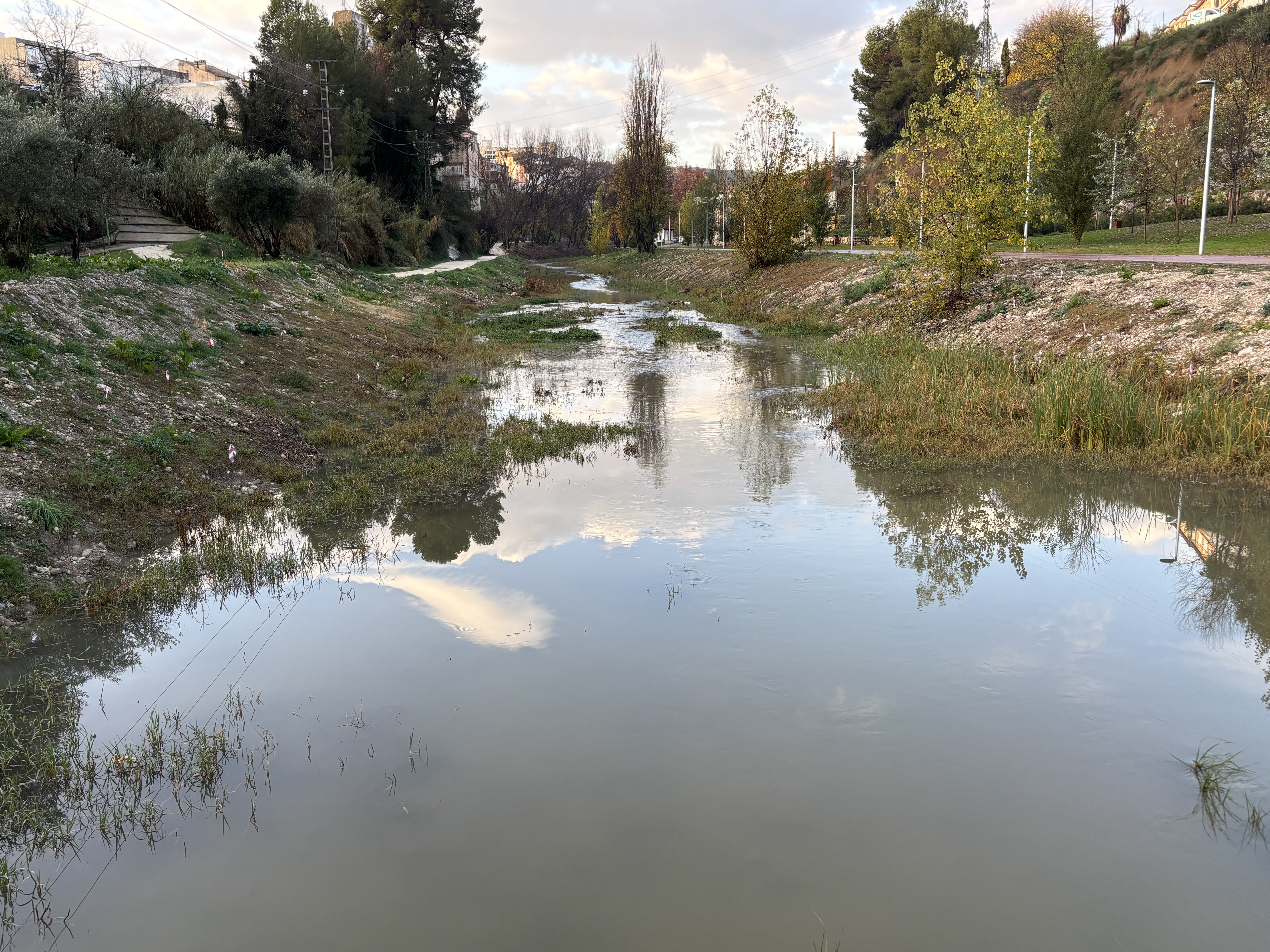 El rio Clariano, esta mañana en Ontinyent