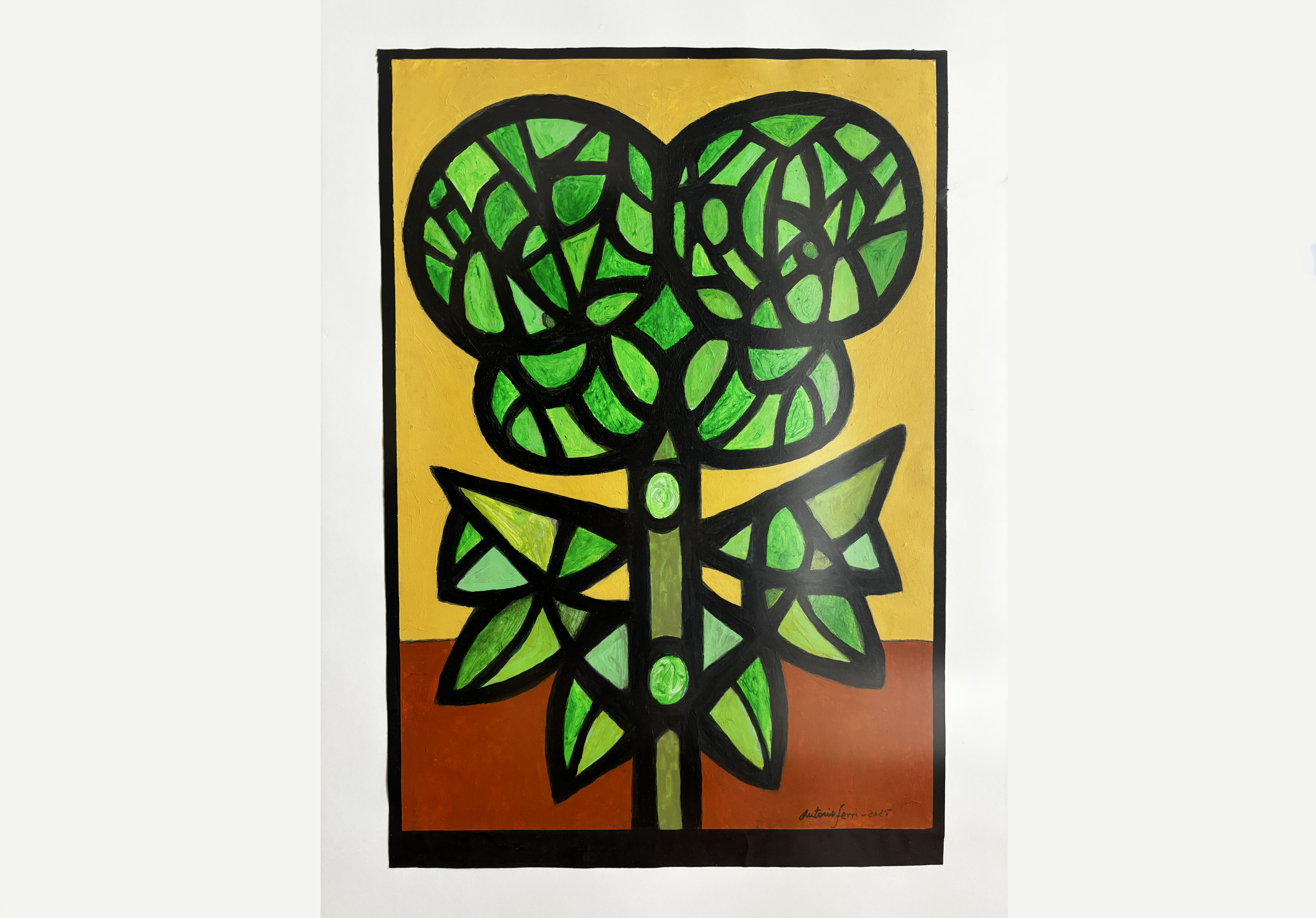 Imagen del sello creado por el pintor Antonio Ferri