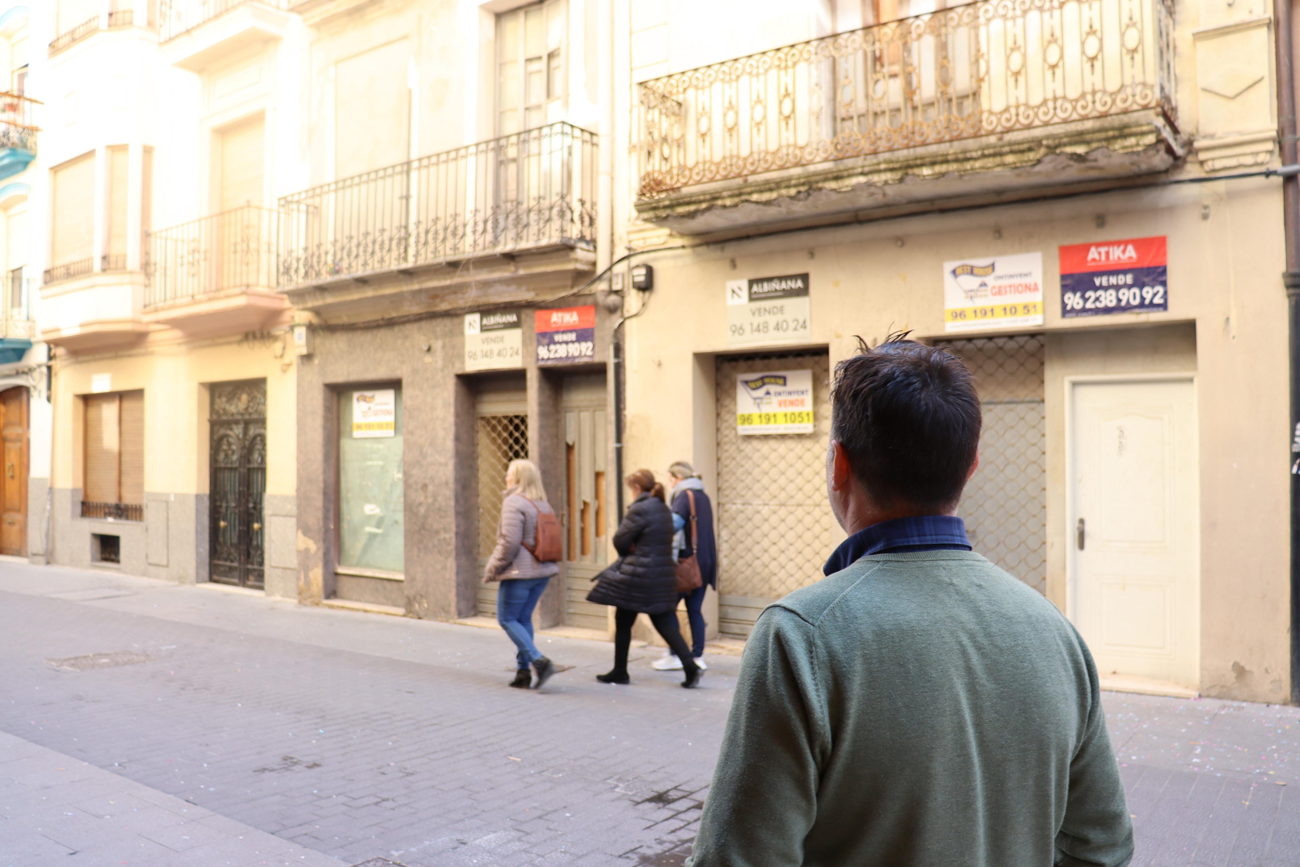 Rafa Soriano, al carrer Major