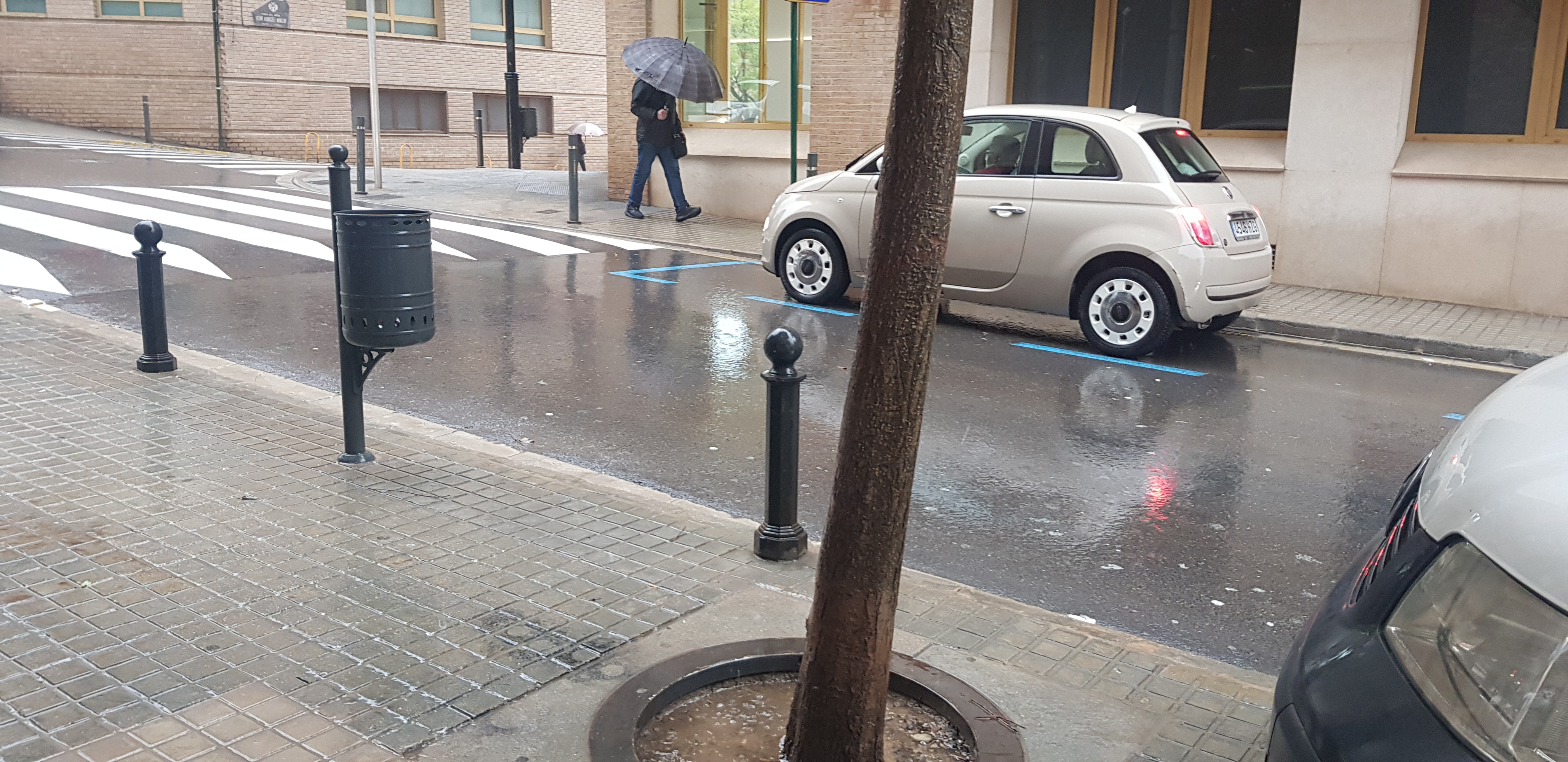 Lluvia en Ontinyent. Foto: archivo