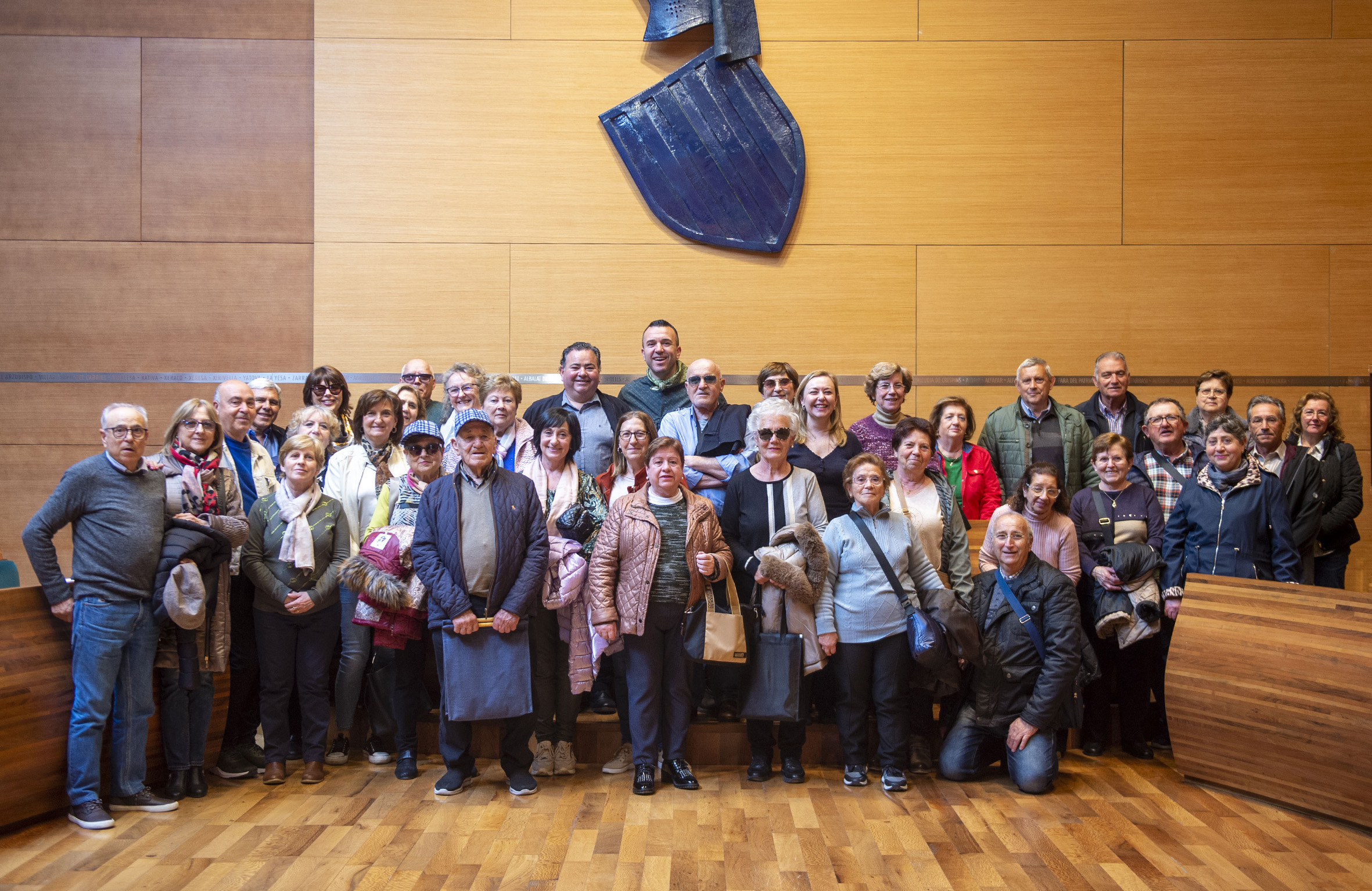 Visita de jubilats i pensionists de El Palomar a la Diputación