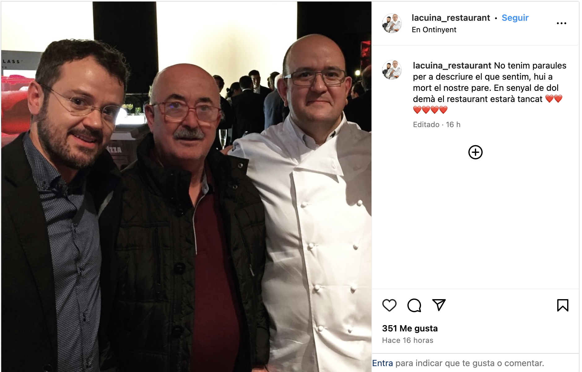 Antonio Prieto, con sus hijos Ximo y Santi