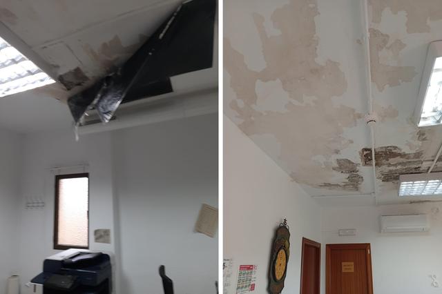Greu despreniment del sostre del jutjat 2 d'Ontinyent