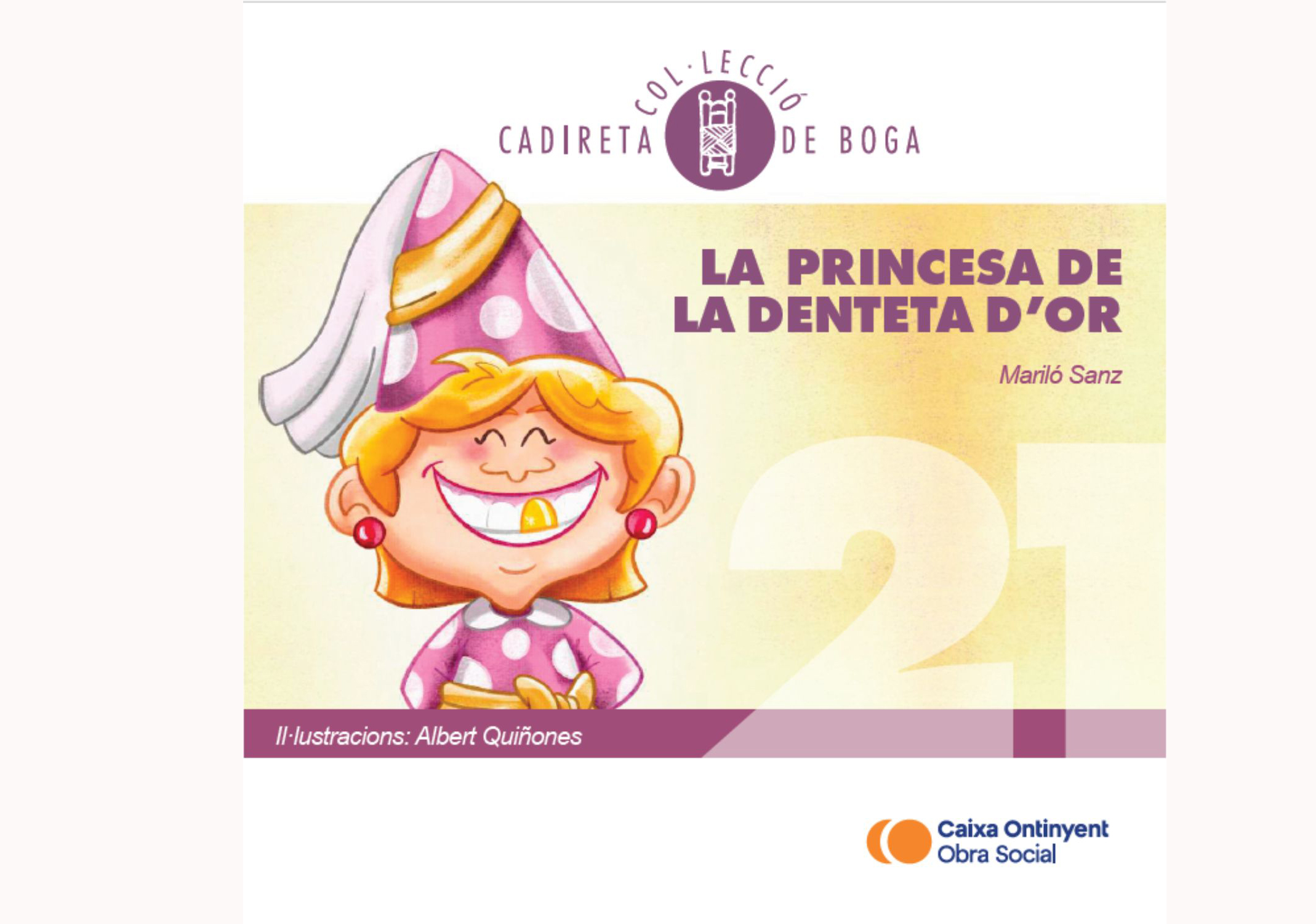 Portada de "La princesa de la denteta d’or”