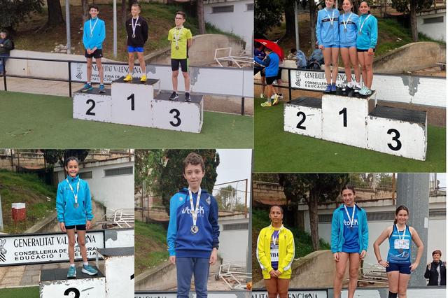 Cinco pódiums para el CAVA Ontinyent en el provincial individual sub14