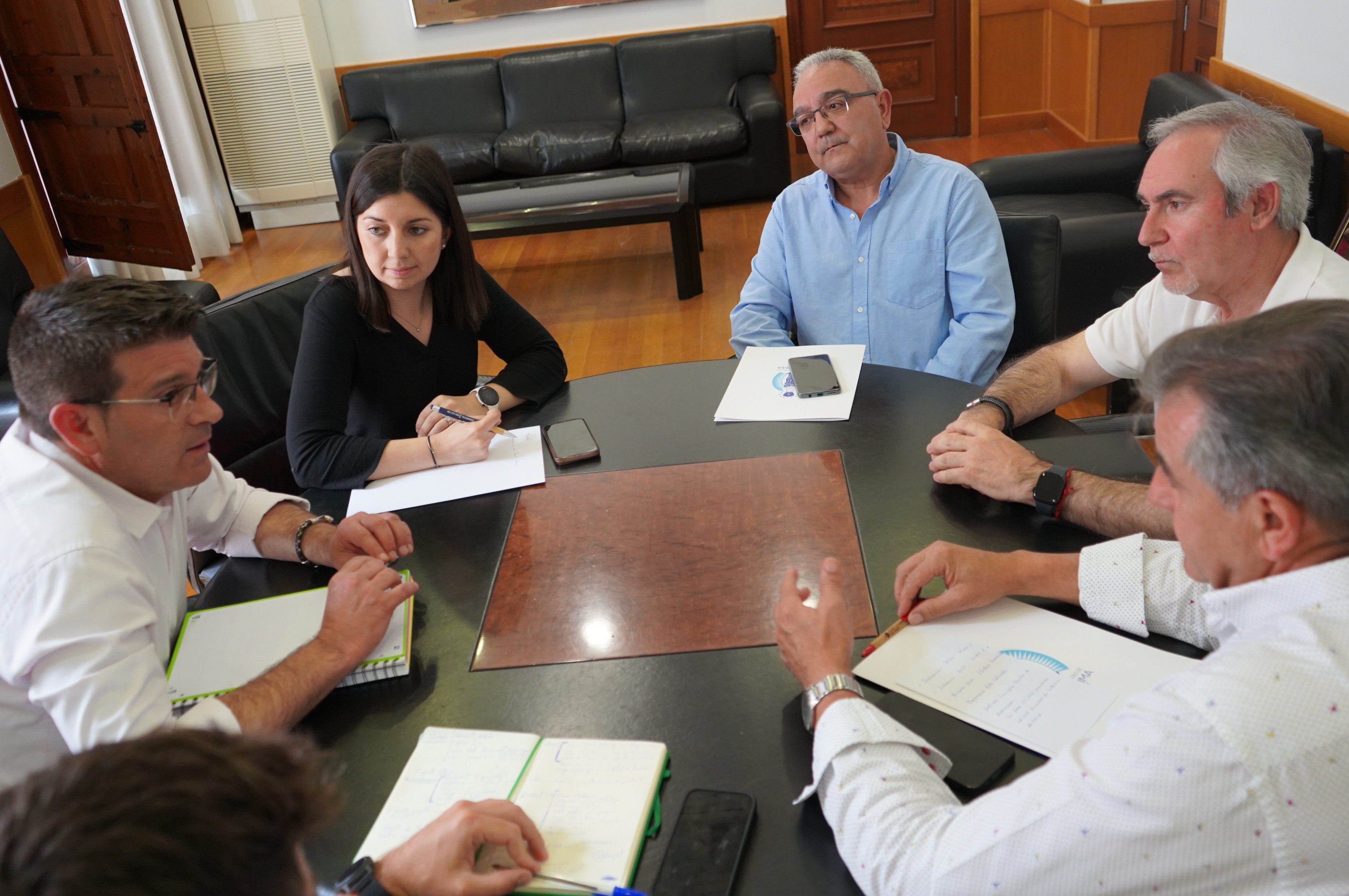 Jorge Rodríguez, Àngels Muñoz y la nueva directiva de la A. Purísima