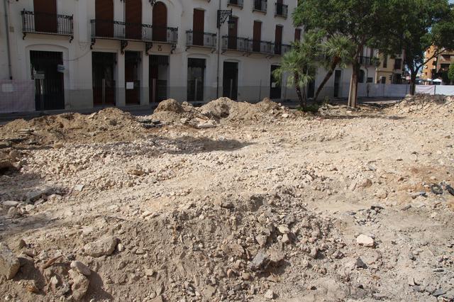 Susto en la plaza de la Concepción por el hallazgo de amianto