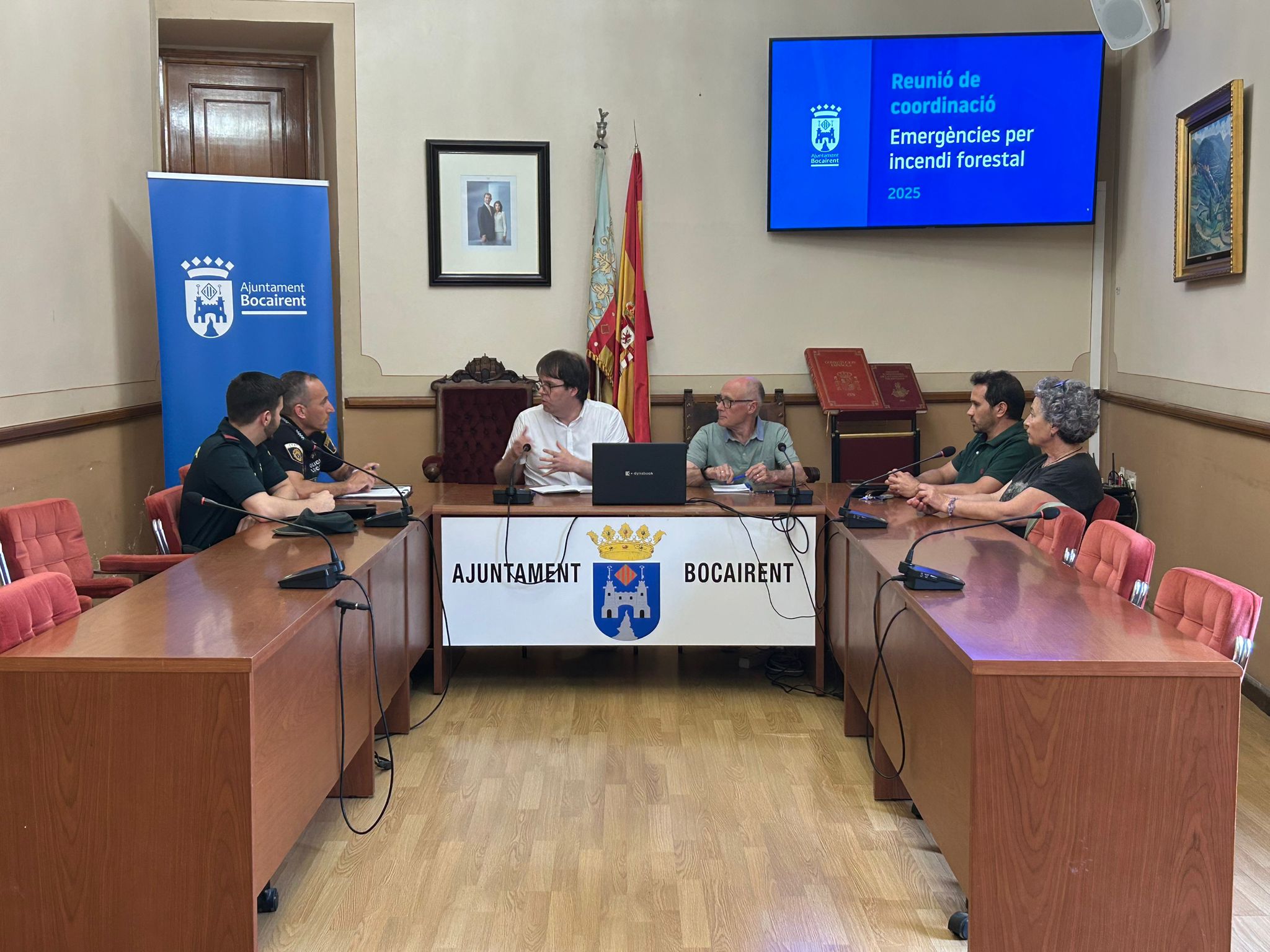 Reunió de coordinació en cas d'incendi