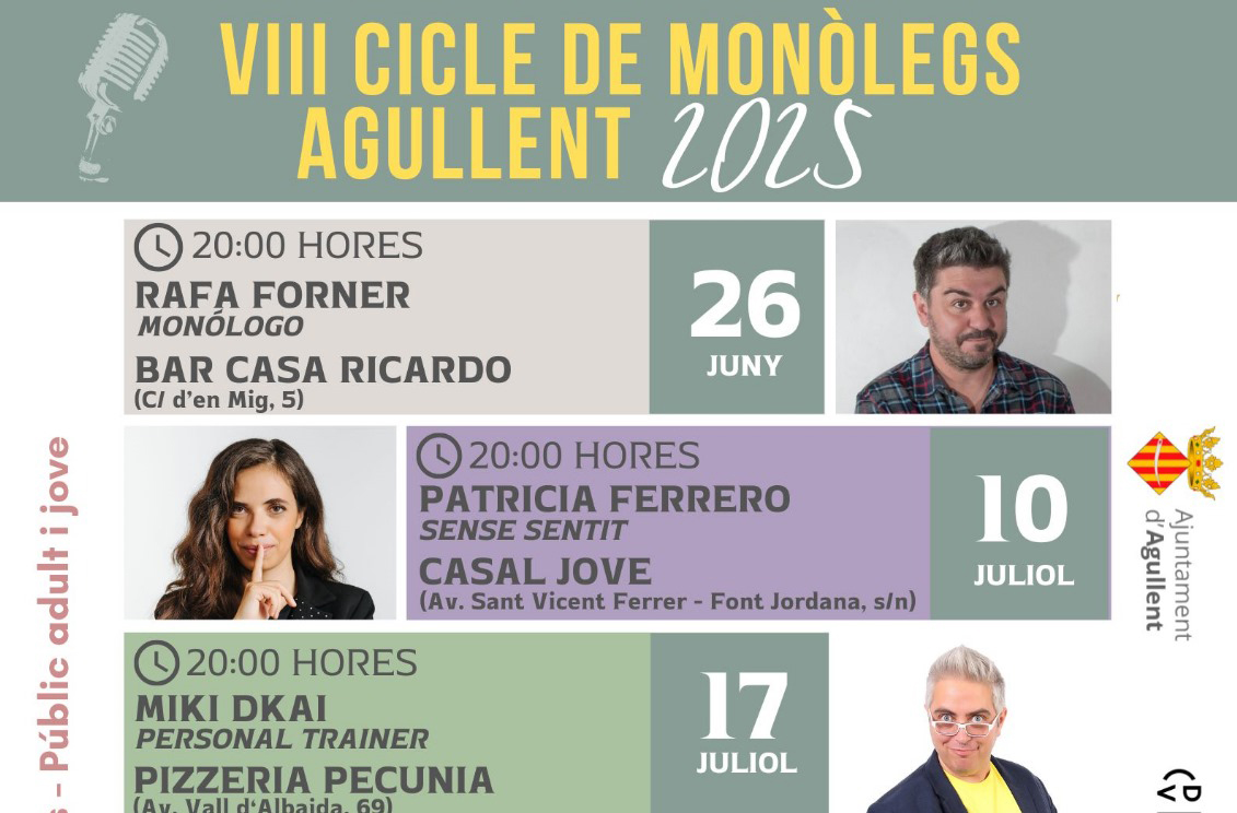 Cartel del Ciclo de Monólogos y magia