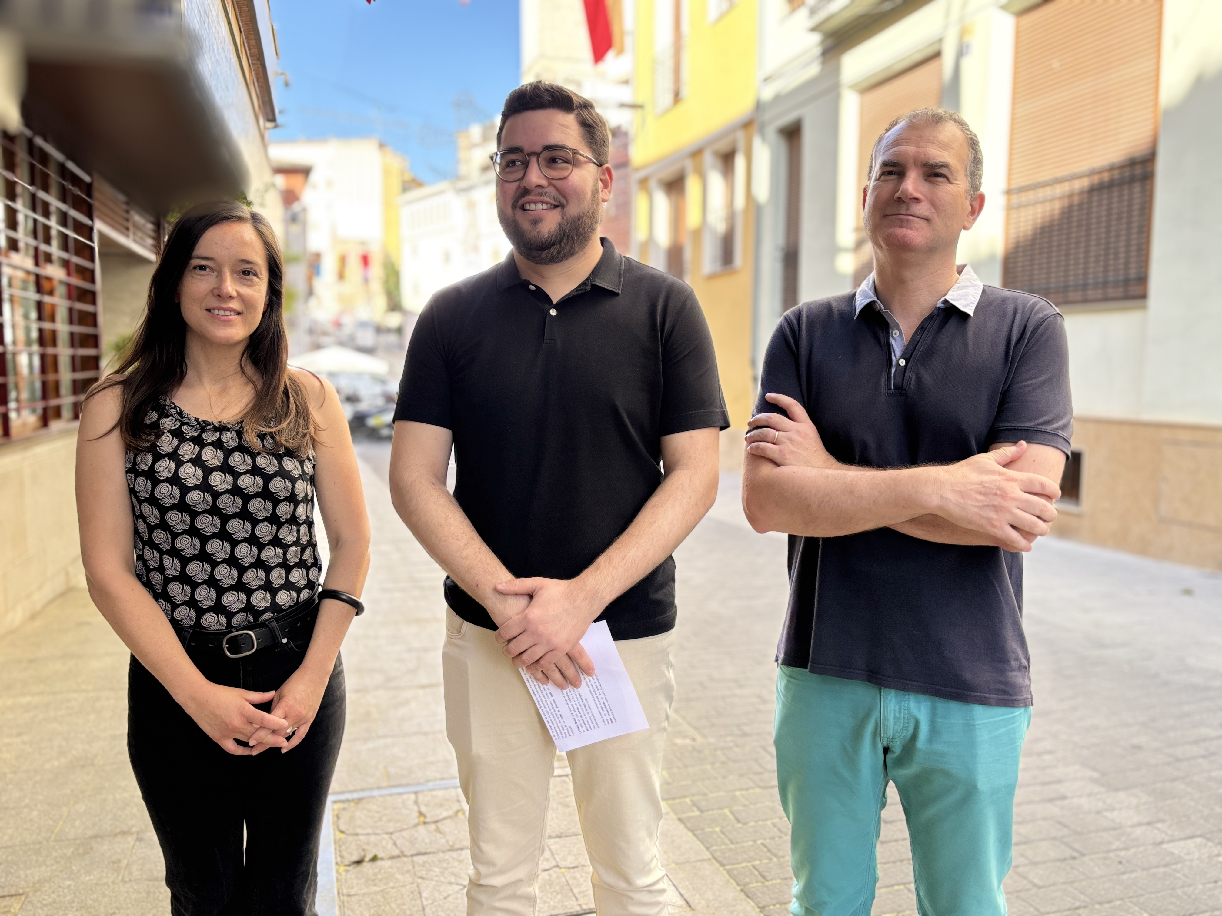 Mª Àngels Moreno, Nico Calabuig i Gabriel Portero