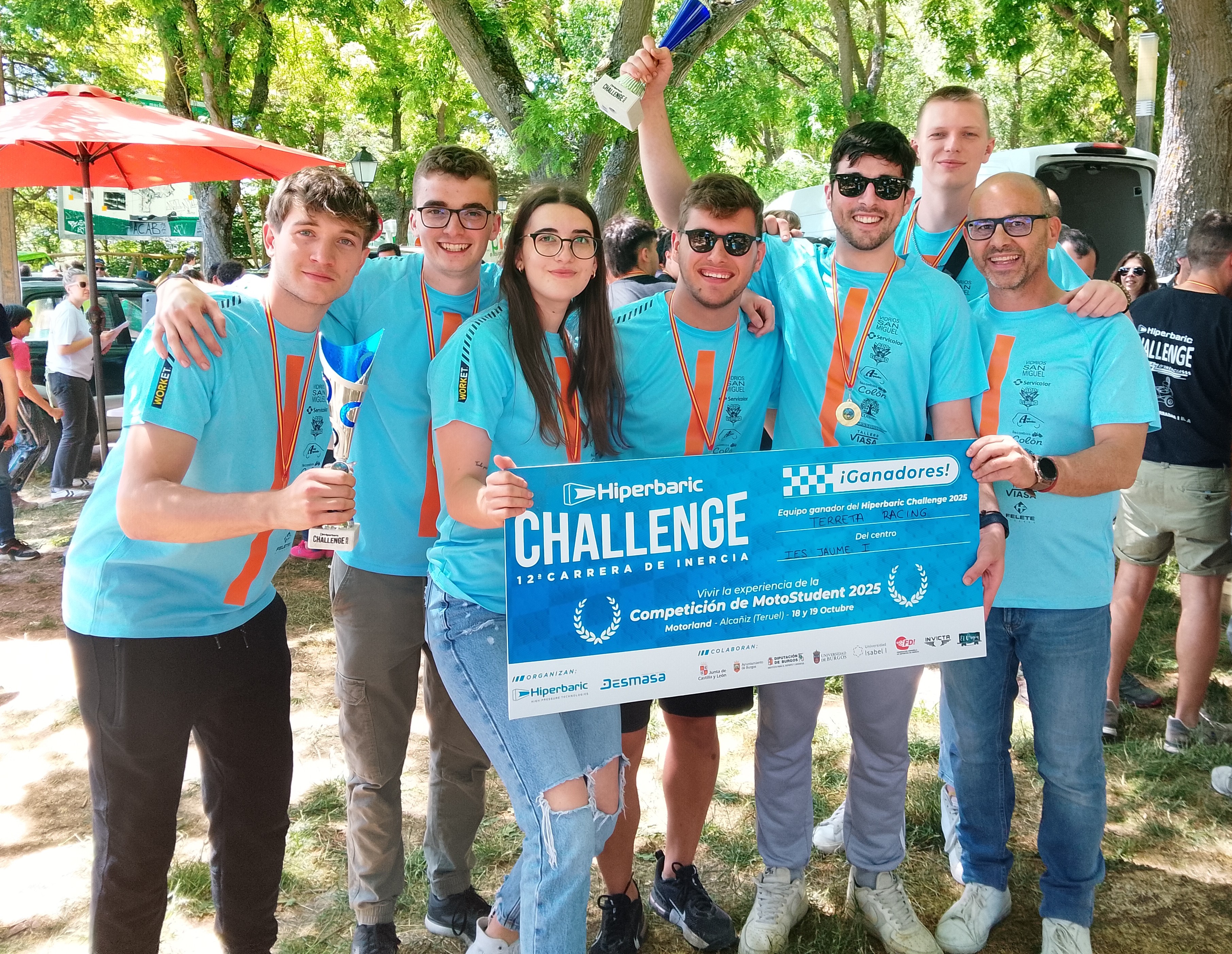 Equipo del IES Jaume I en Burgos