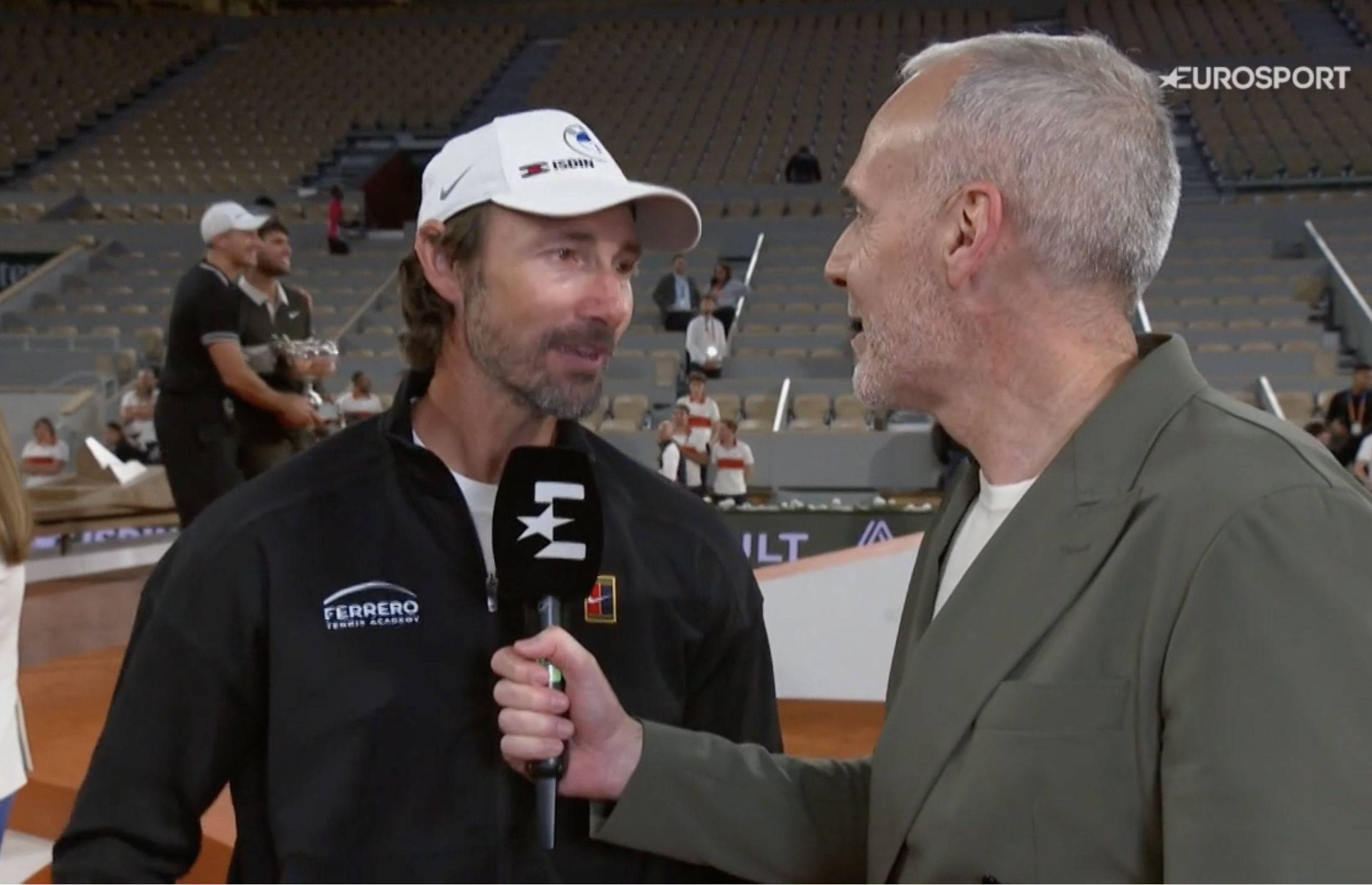 Juan Carlos Ferrero. Captura imagen Eurosport