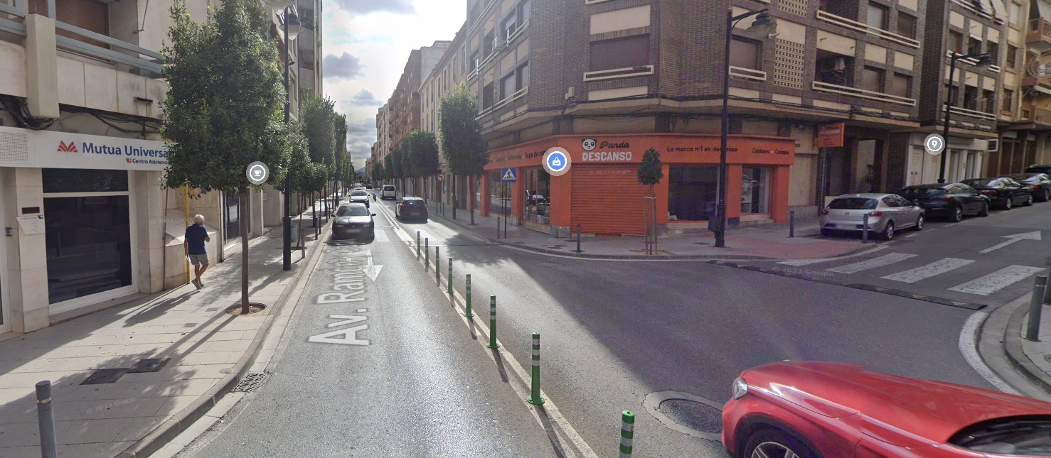 Punto donde ha ocurrido el accidente