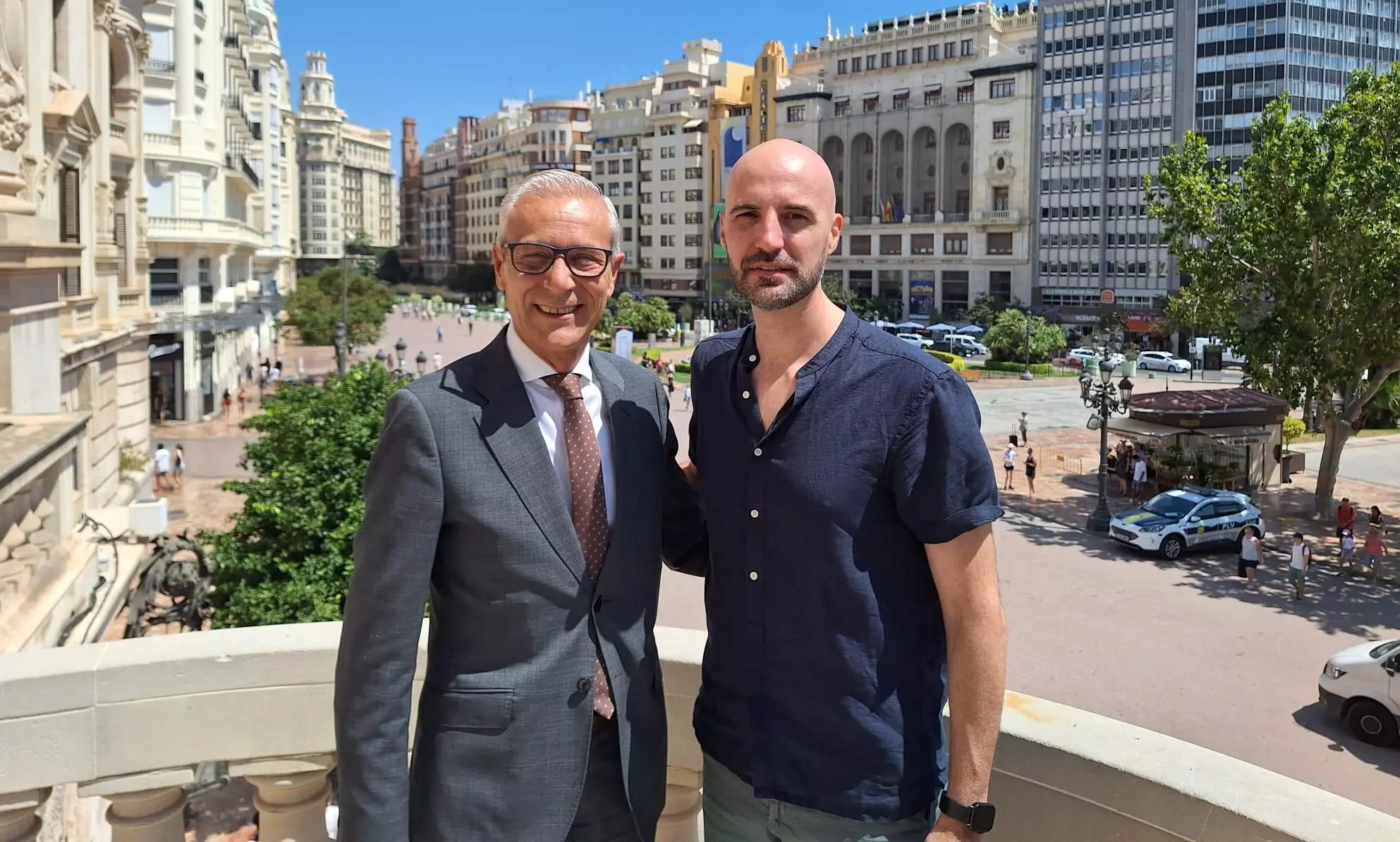 Santiago Ballester, concejal de Fallas y Vicent Ramón
