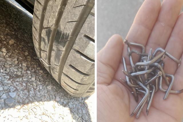 Llancen claus de 6 centímetres en el camí del Pou l'Olleta d'Ontinyent