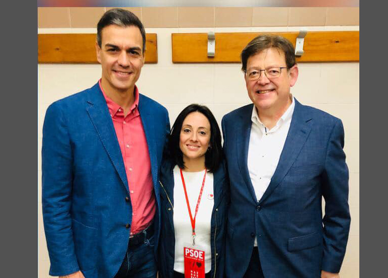 Pedro Sánchez, Rebeca Torró i Ximo Puig