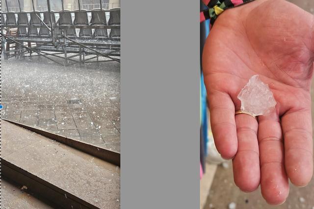 El temporal deixa una gran i ràpida tempesta a Ontinyent