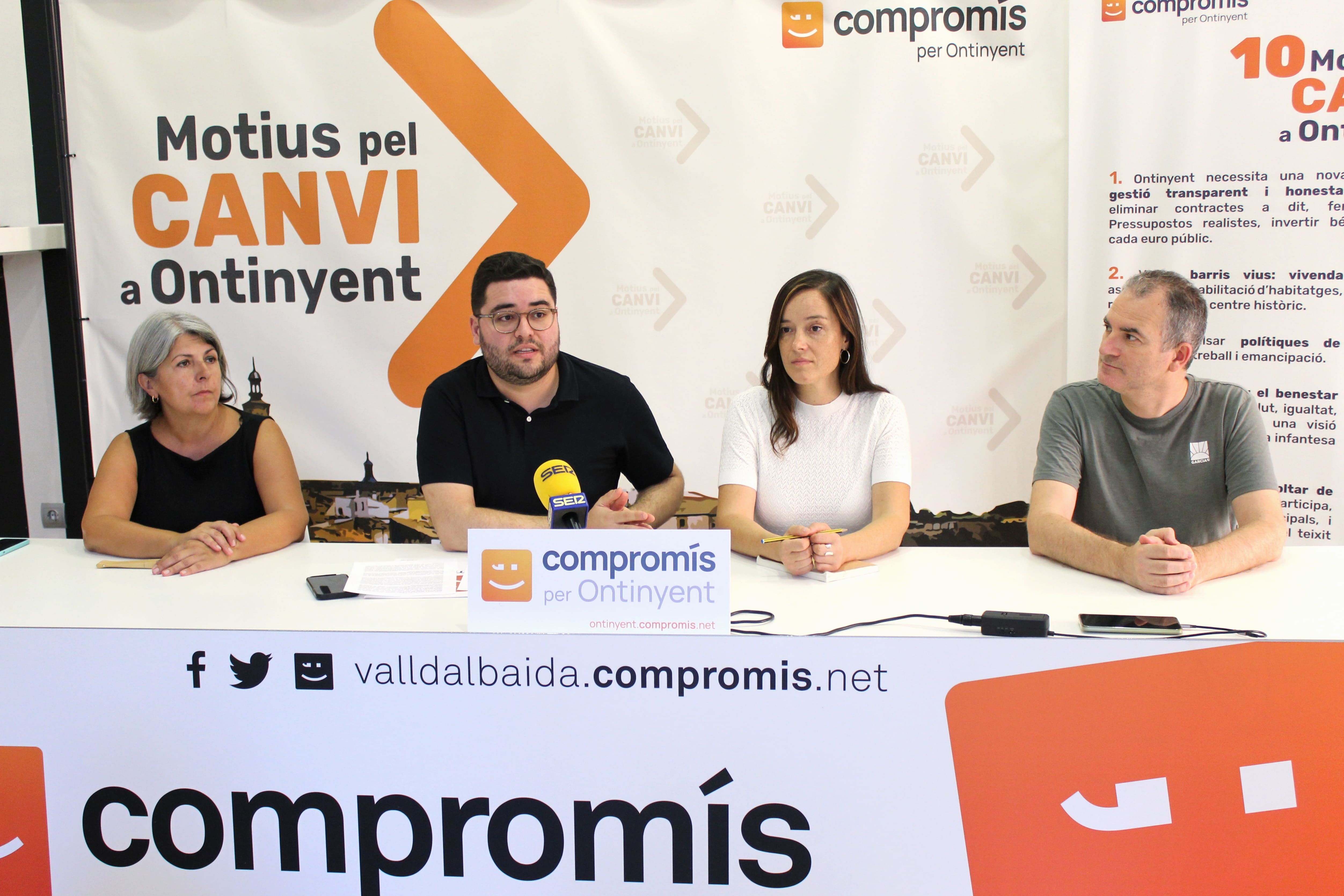 Rueda de prensa de Compromís per Ontinyent
