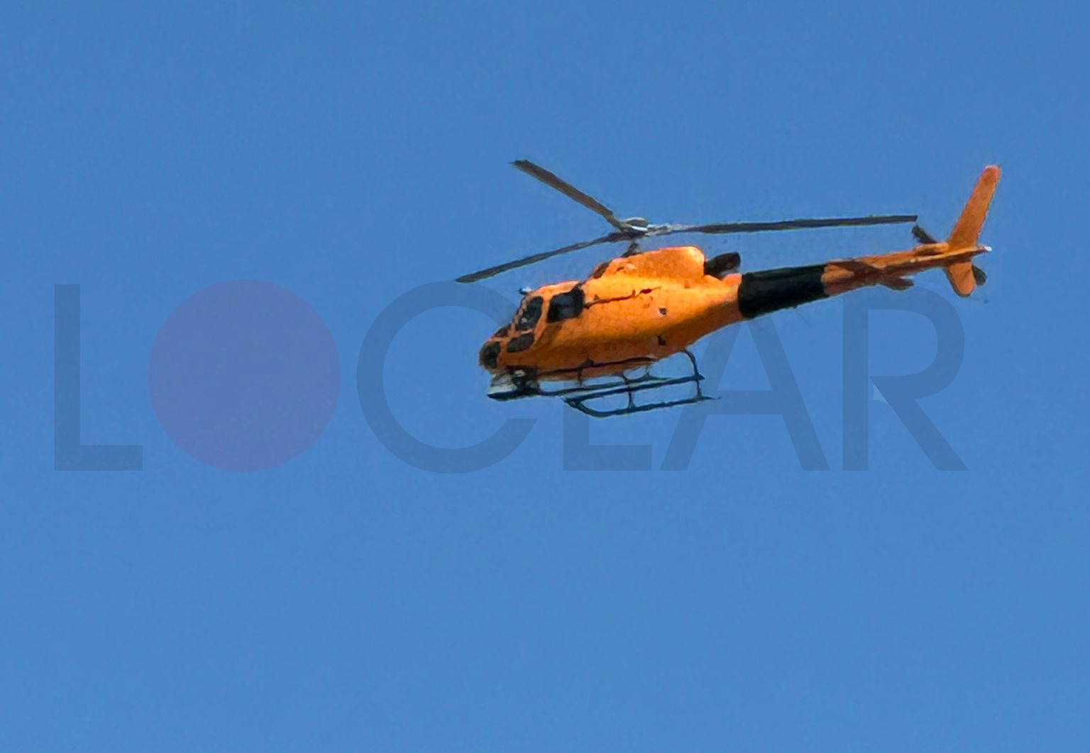 El helicóptero naranja, hoy en Ontinyent