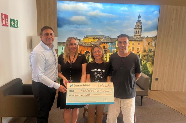 Caixa Bank aporta 4.000 a Inclou-Tea