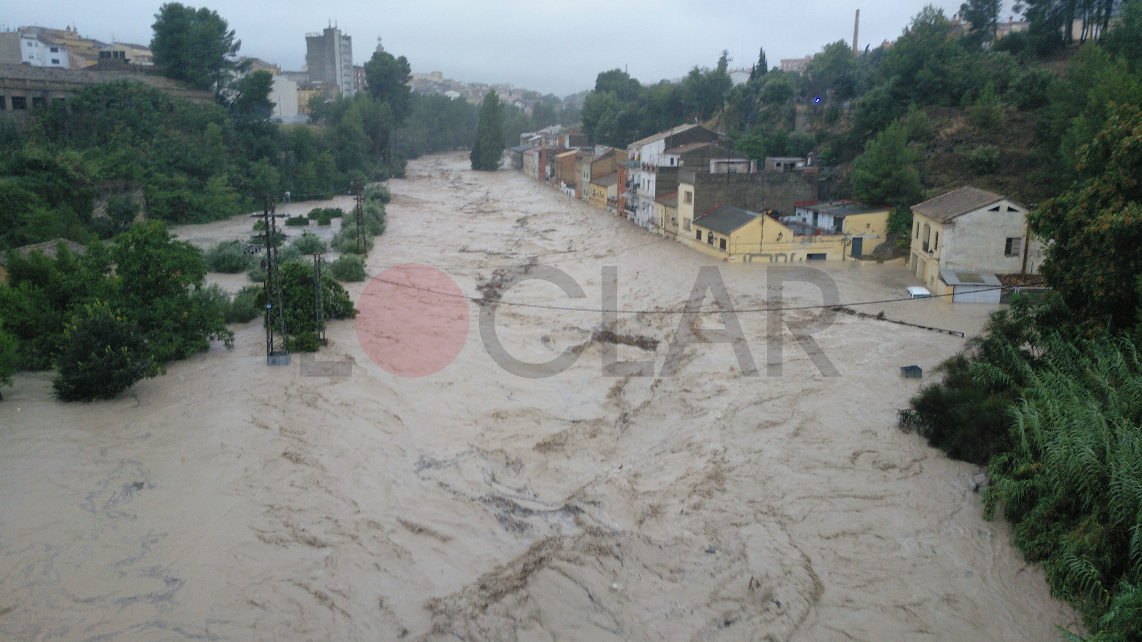Així va crèixer el rio Clariano