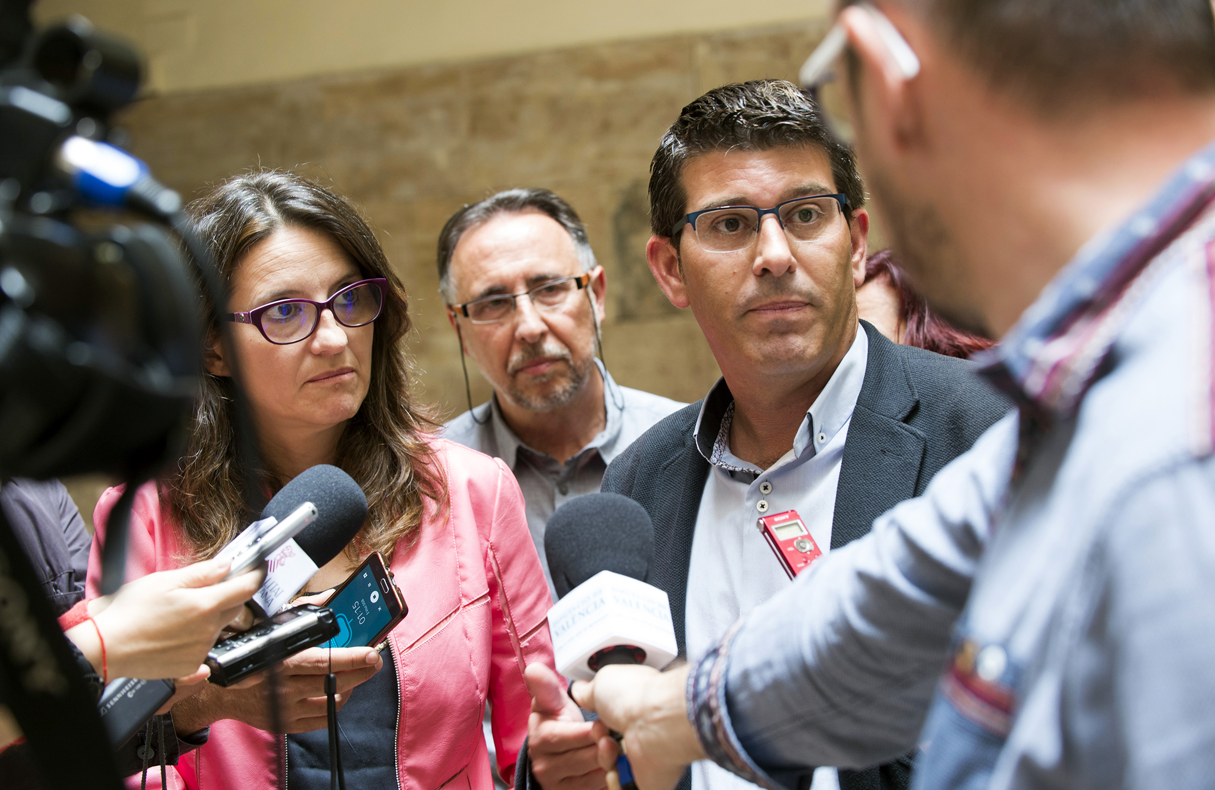 Mónica Oltra y Jorge Rodríguez