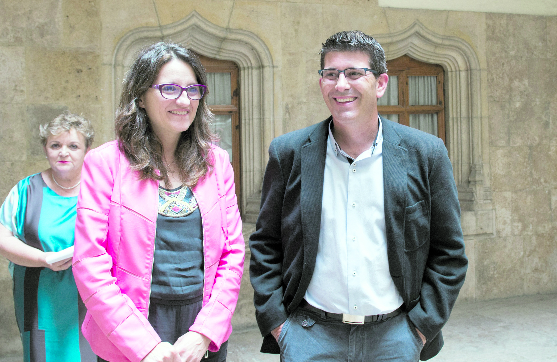 Mónica Oltra y Jorge Rodríguez