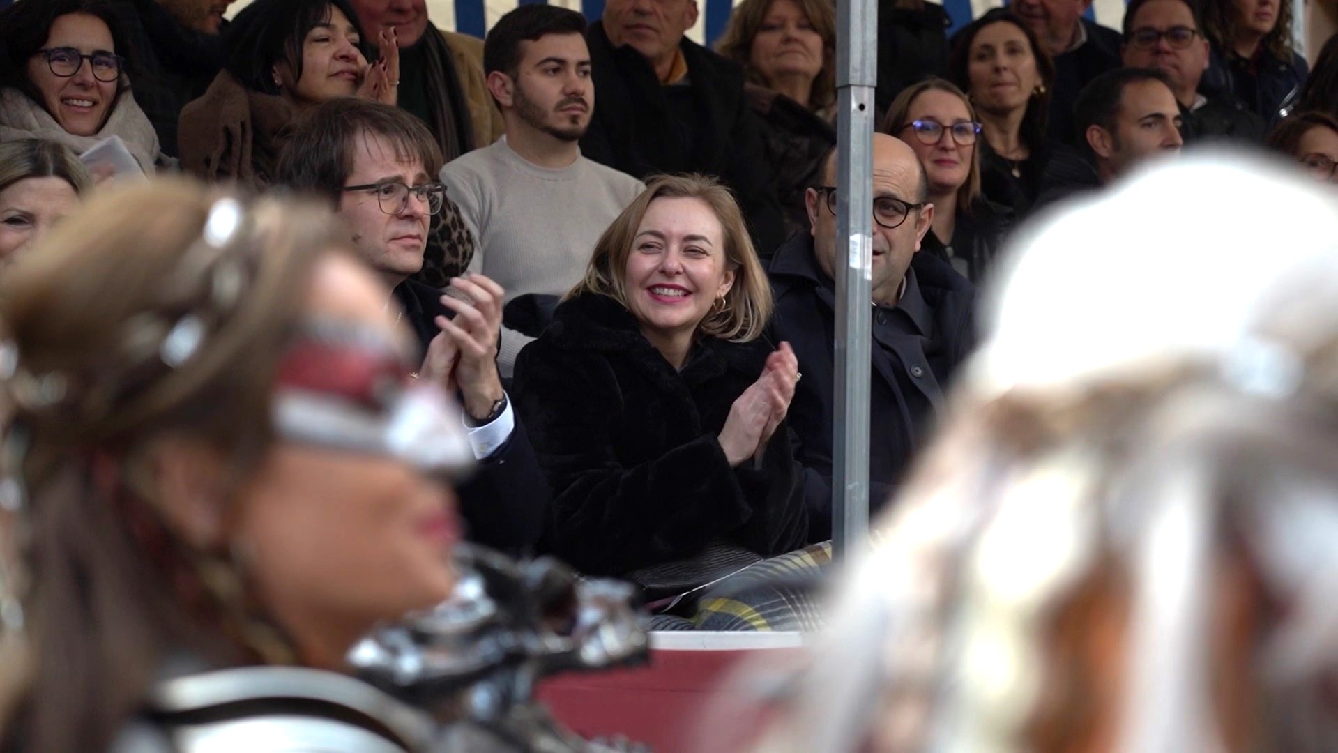 Natalia Enguix, durante la Entrada de Bocairent
