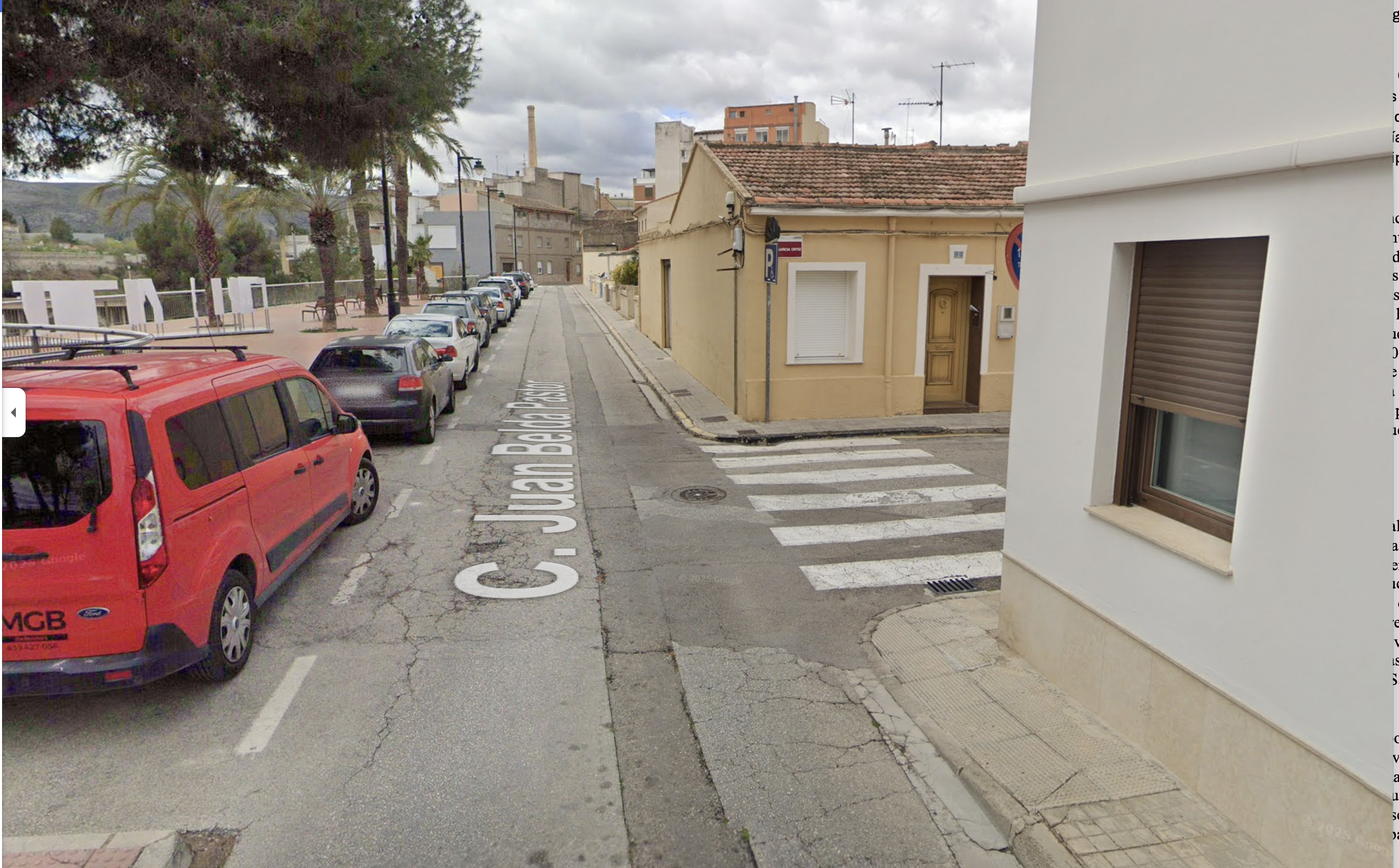Calle Juan Belda Pastor. Google