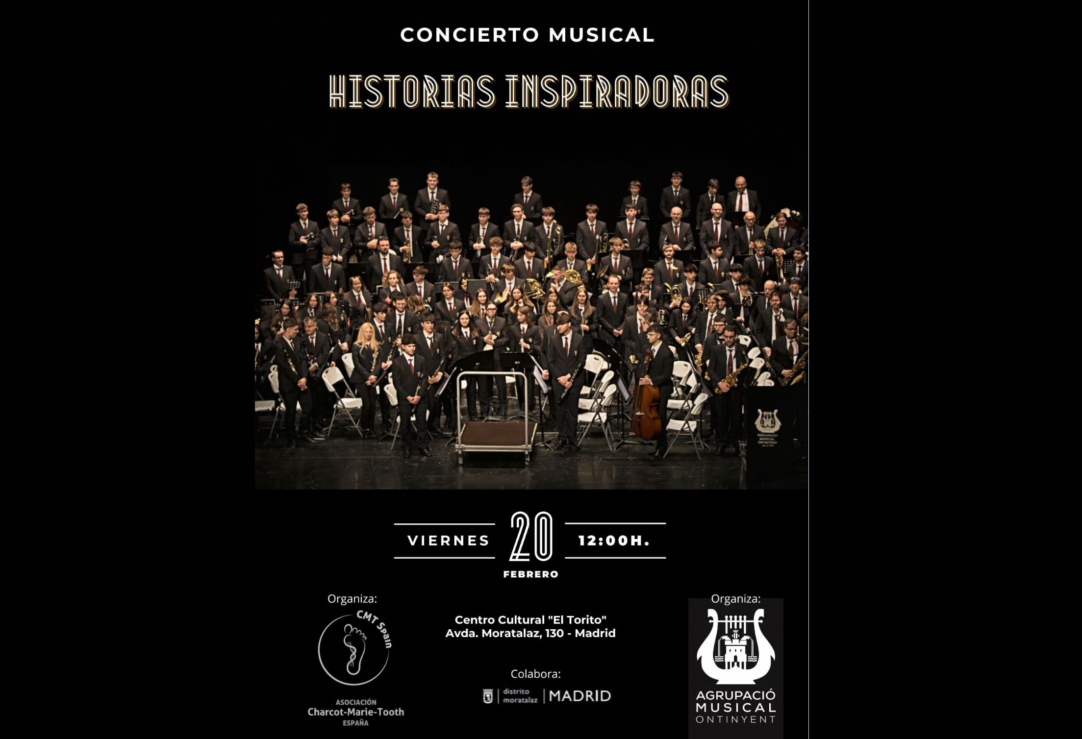 Cartel del concierto de la Agrupació Musical Ontinyent