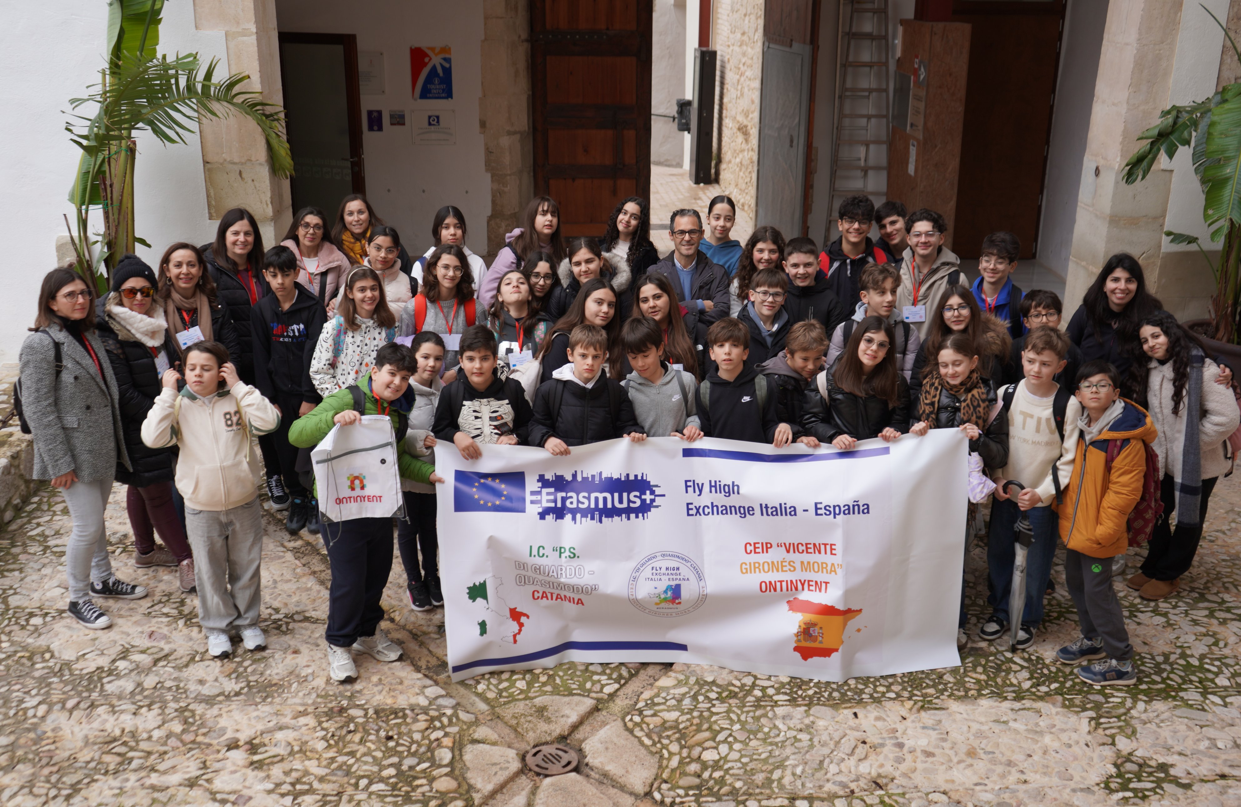 Visita de estudiantes italianos a Ontinyent