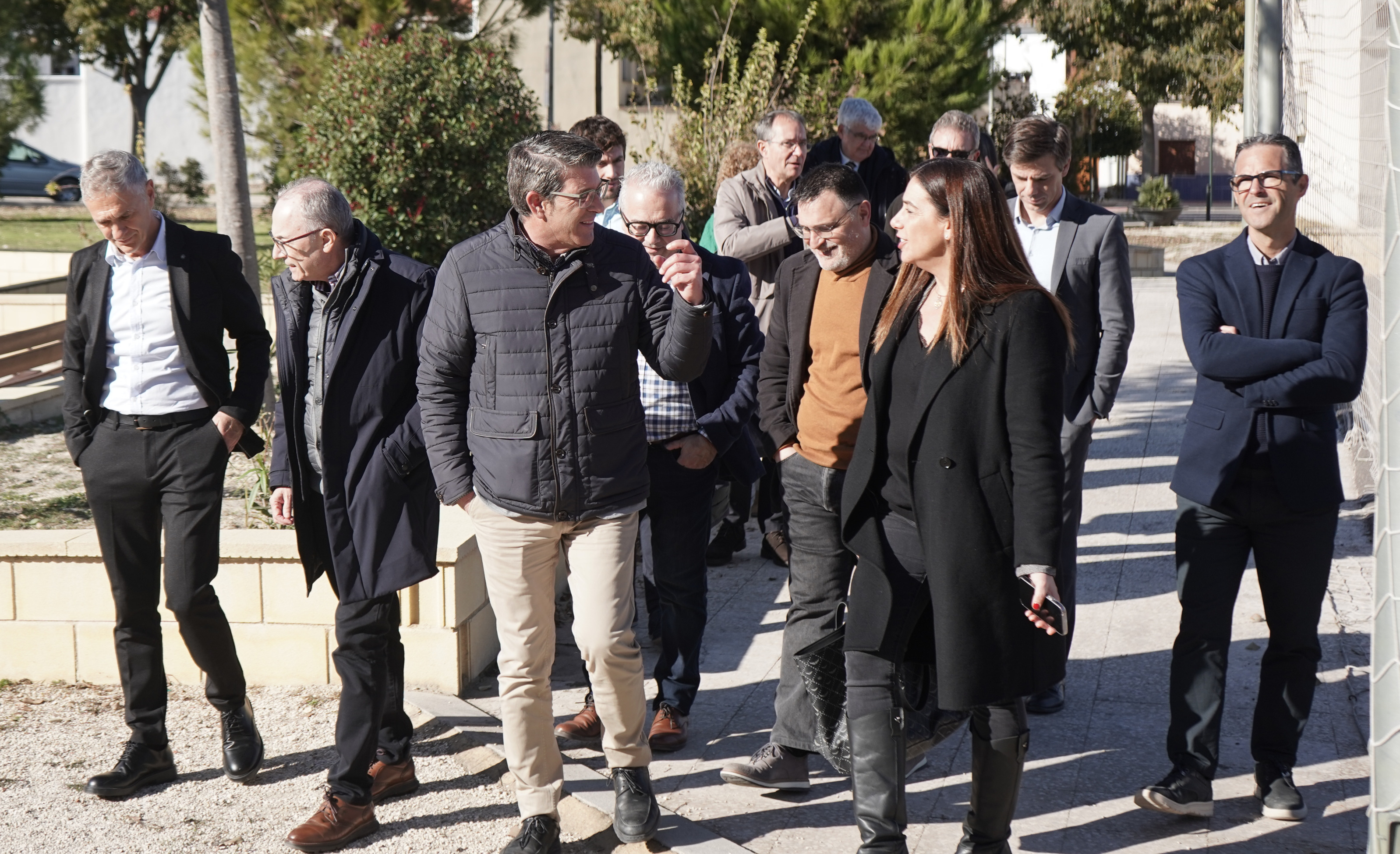 Visita a los terrenos de la futura facultad de Veterinaria en Ontinyent