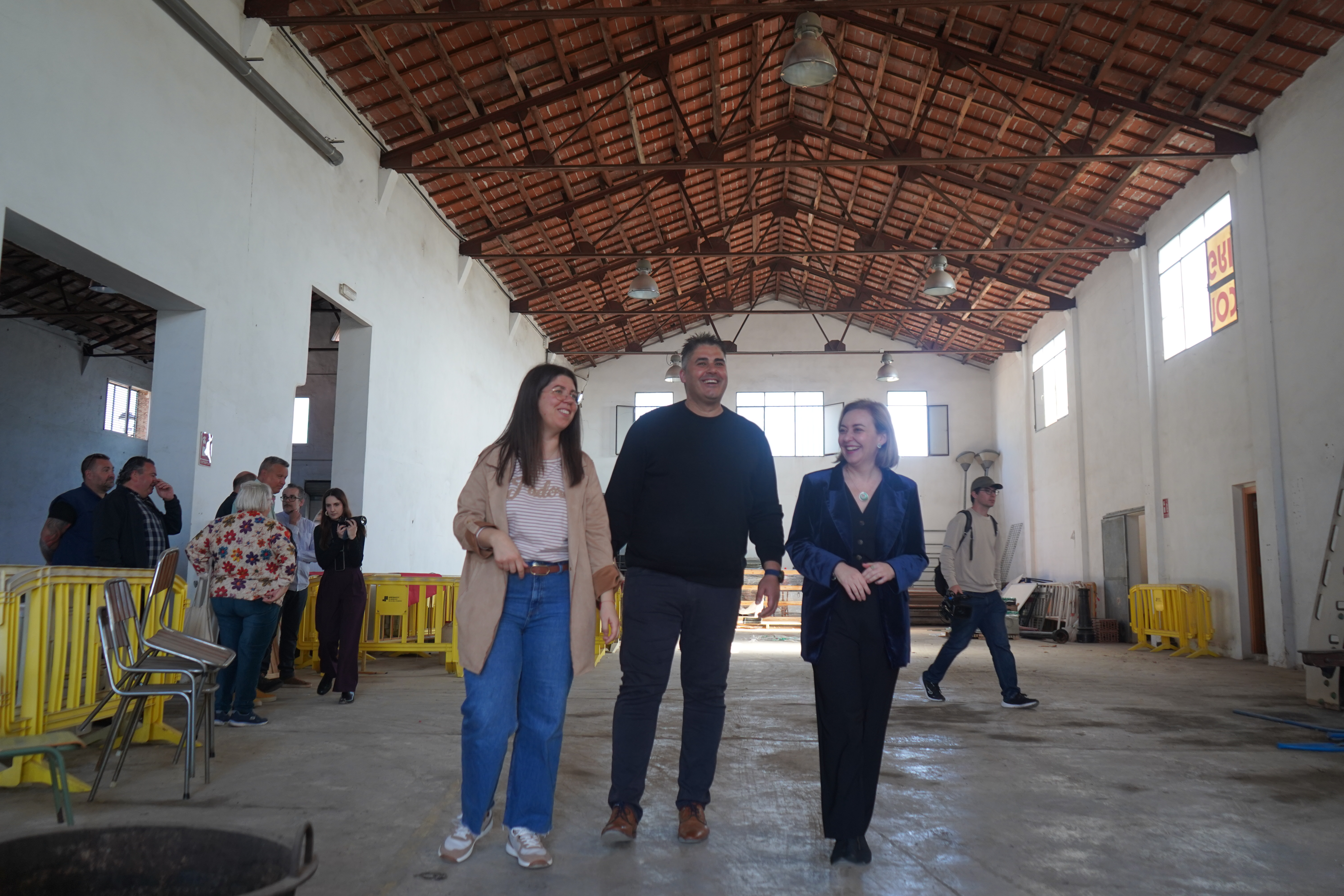 Visita de Natalia Enguix al futuro auditorio de Benicolet