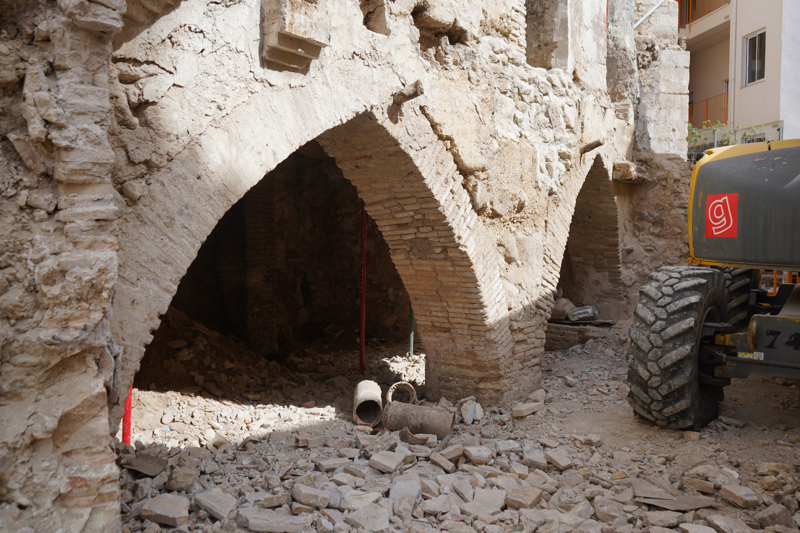 Arcos medievales encontrados en Ontinyent